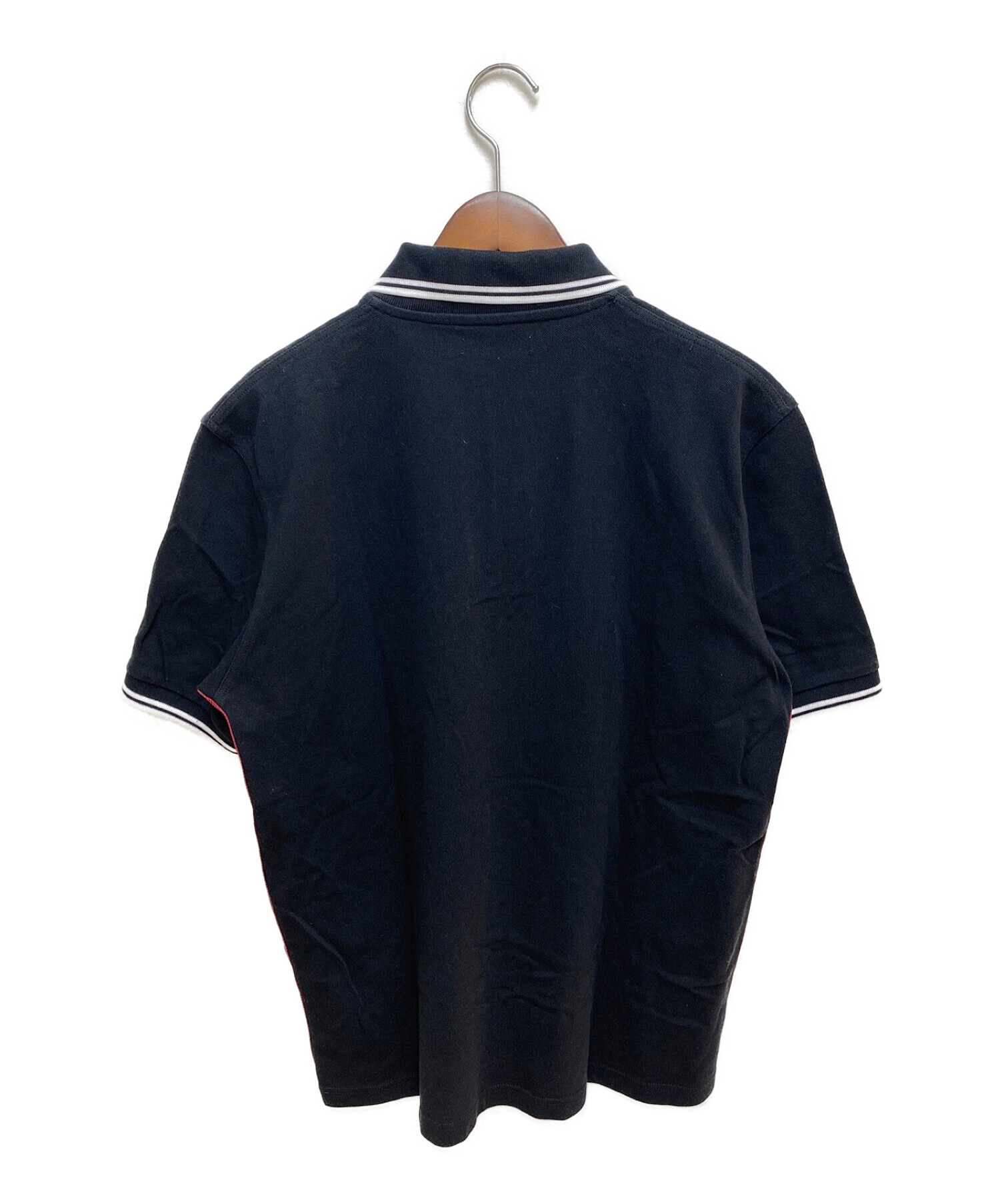 COMME des GARCONS HOMME DEUX (コムデギャルソン オム ドゥ) ×FRED PERRY(フレッドペリー) 切替ポロシャツ  ブラック サイズ:L