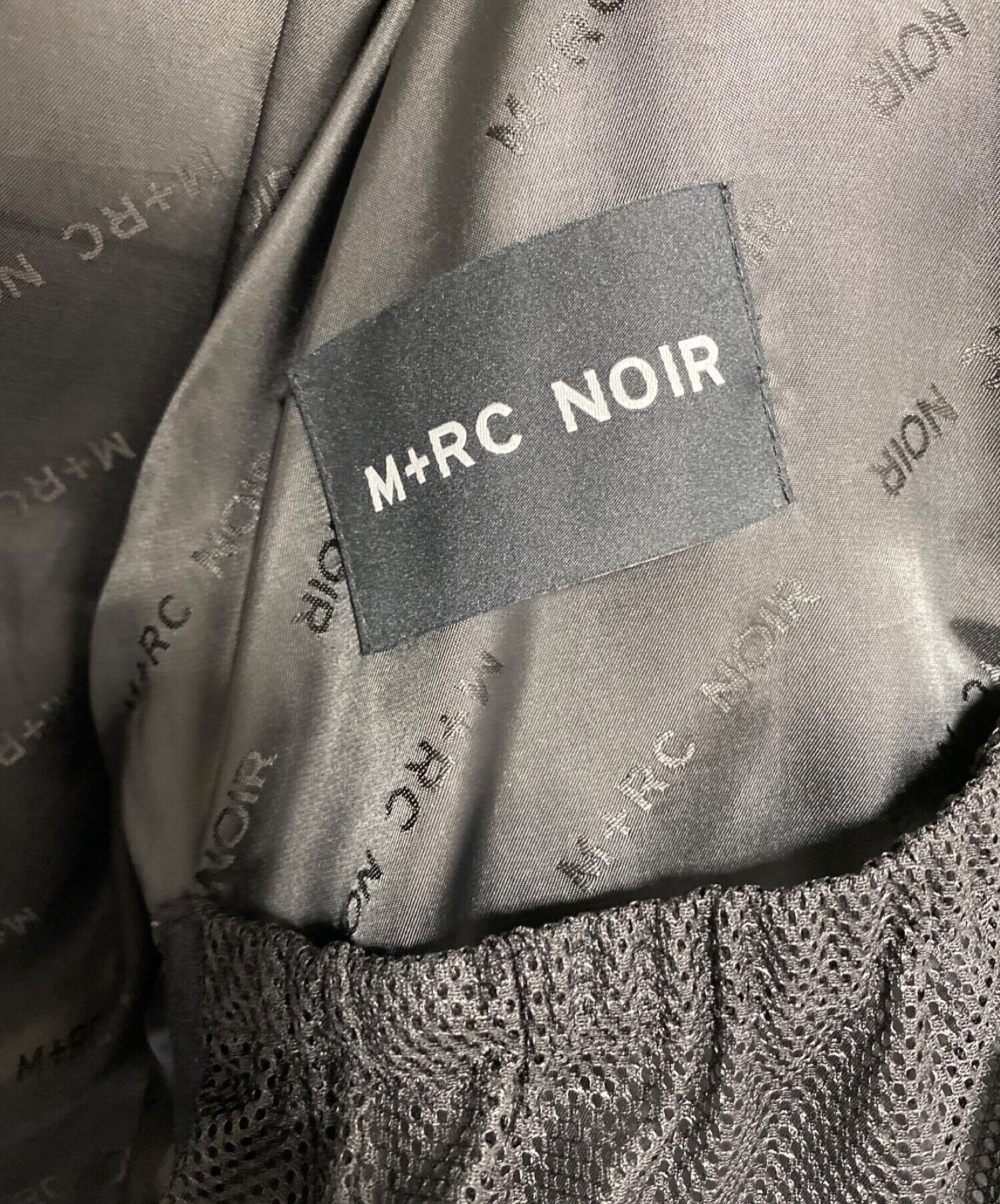M+RC NOIR (マルシェノア) ロゴプリントダウンジャケット ブラック サイズ:M