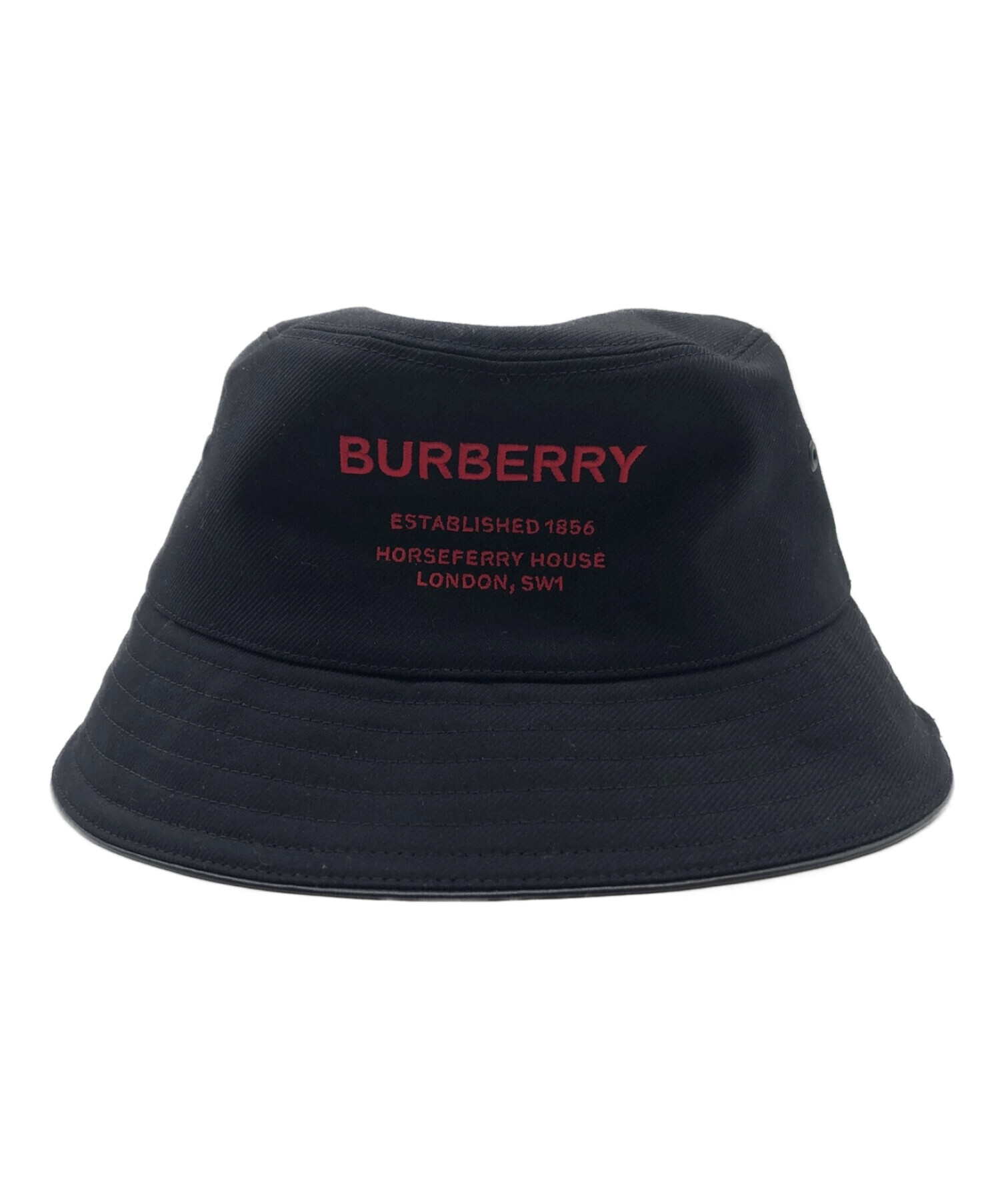 BURBERRY (バーバリー) バケットハット ブラック サイズ:L