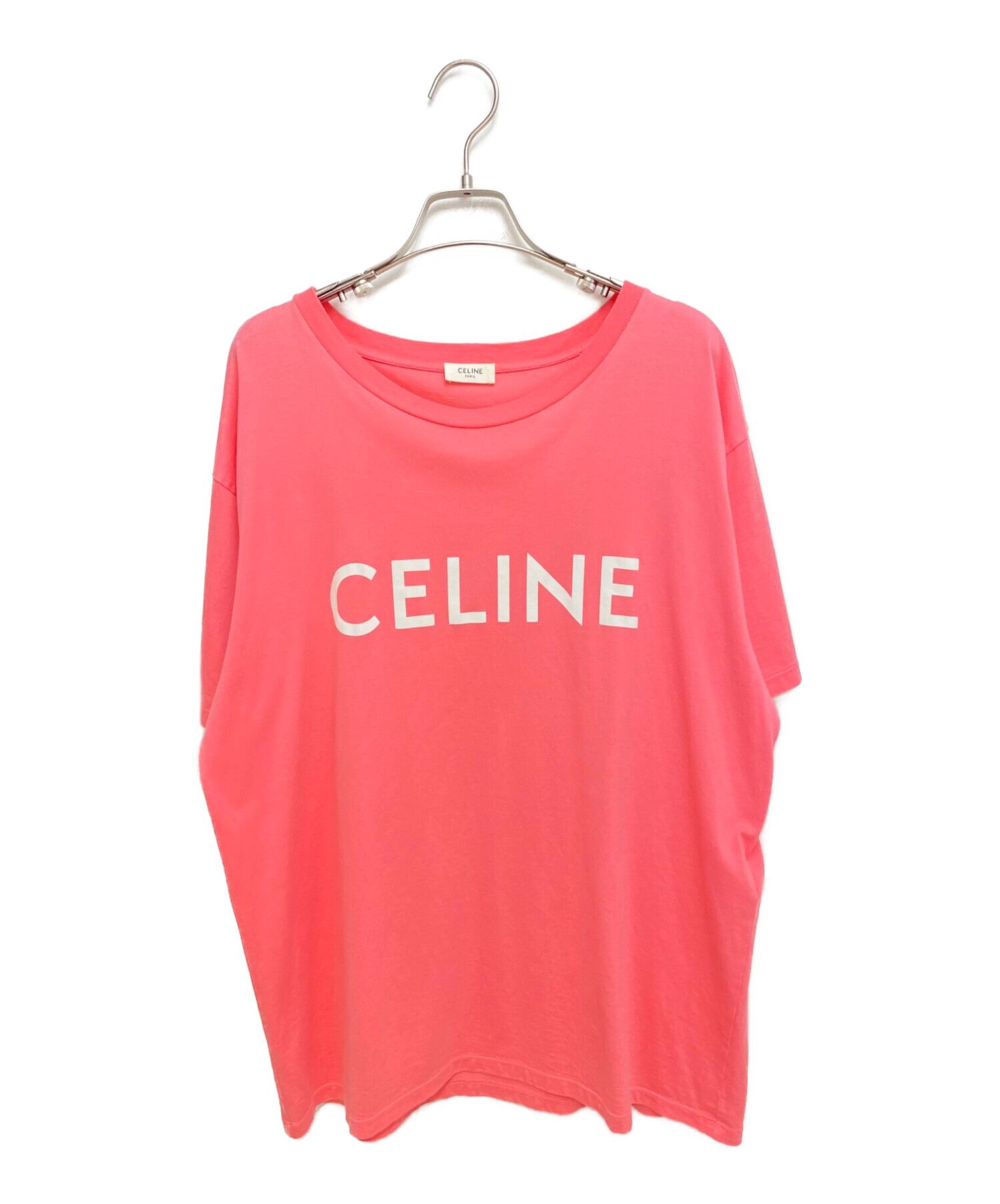 ②CELINE セリーヌ　ルーズTシャツ  S ピンク