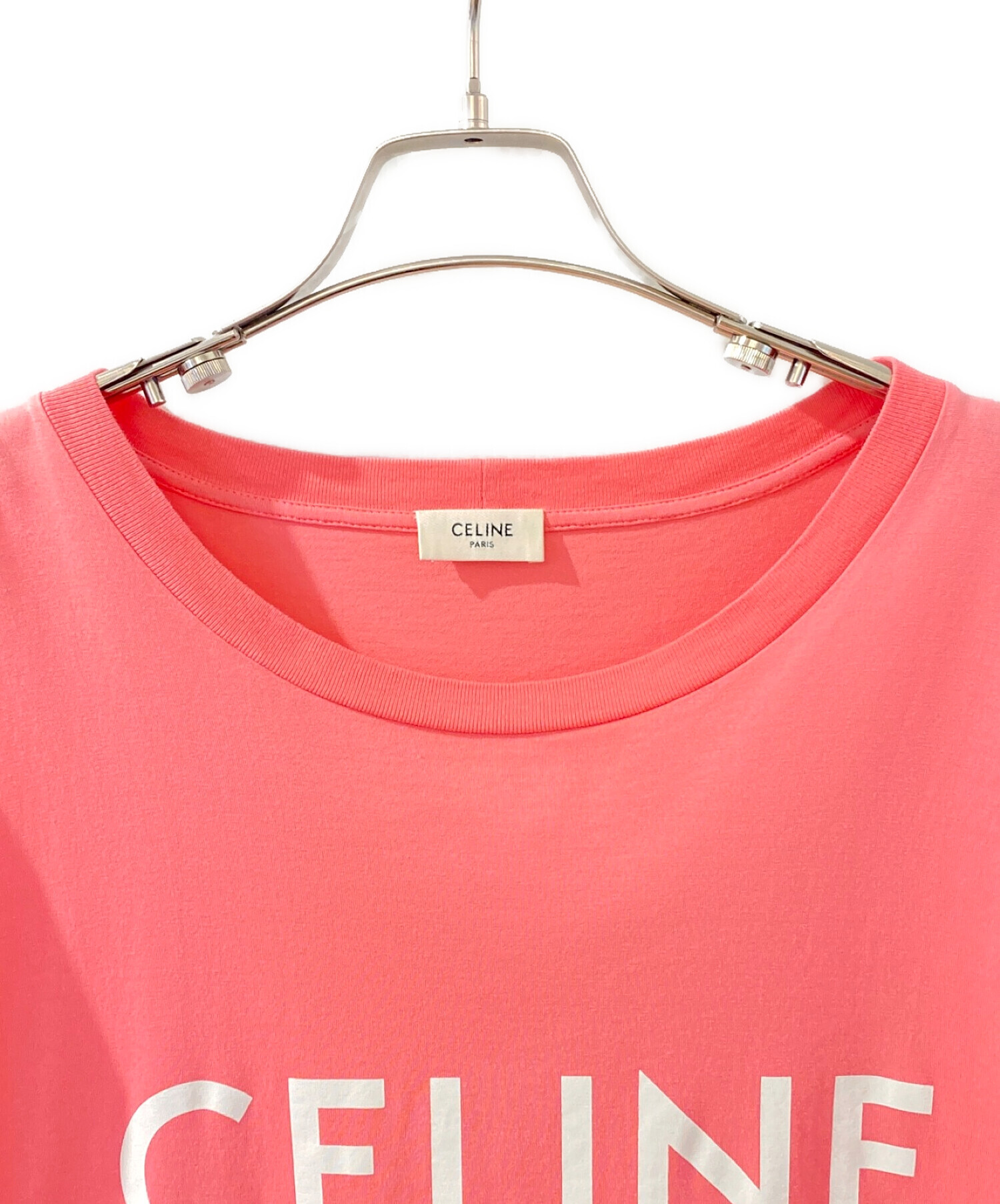 ②CELINE セリーヌ　ルーズTシャツ  S ピンク