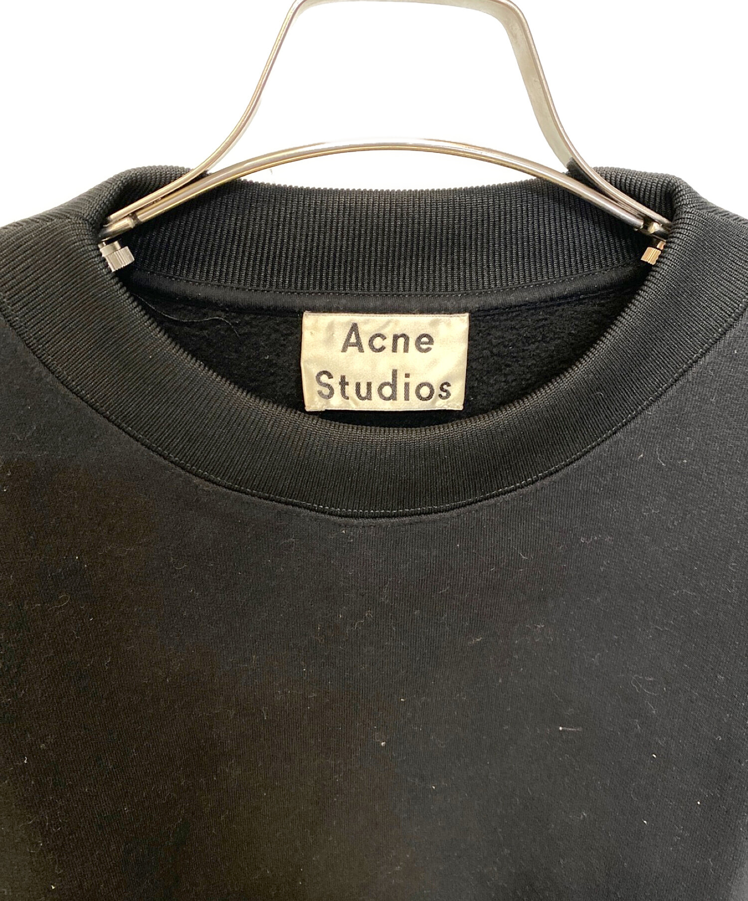 Acne studios (アクネストゥディオス) ギタープリントスウェット ブラック サイズ:L