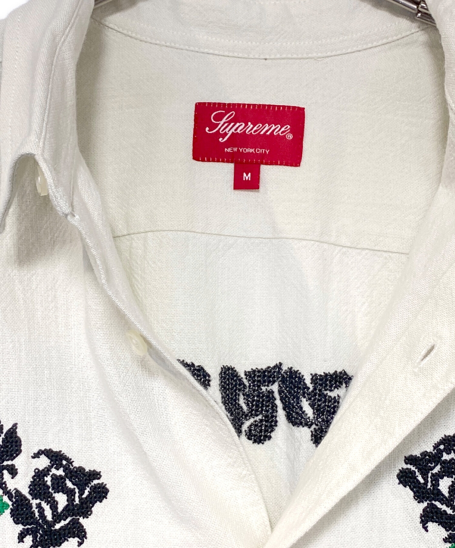 中古・古着通販】SUPREME (シュプリーム) Needlepoint S/S SHIRT SUPREME 23SS Needlepoint Shirt  M