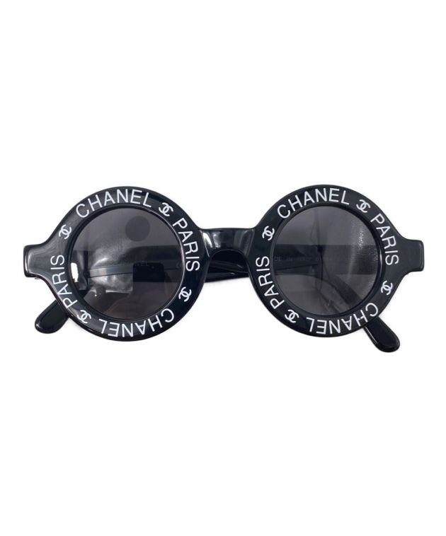 中古・古着通販】CHANEL (シャネル) ロゴフレームサングラス ブラック 