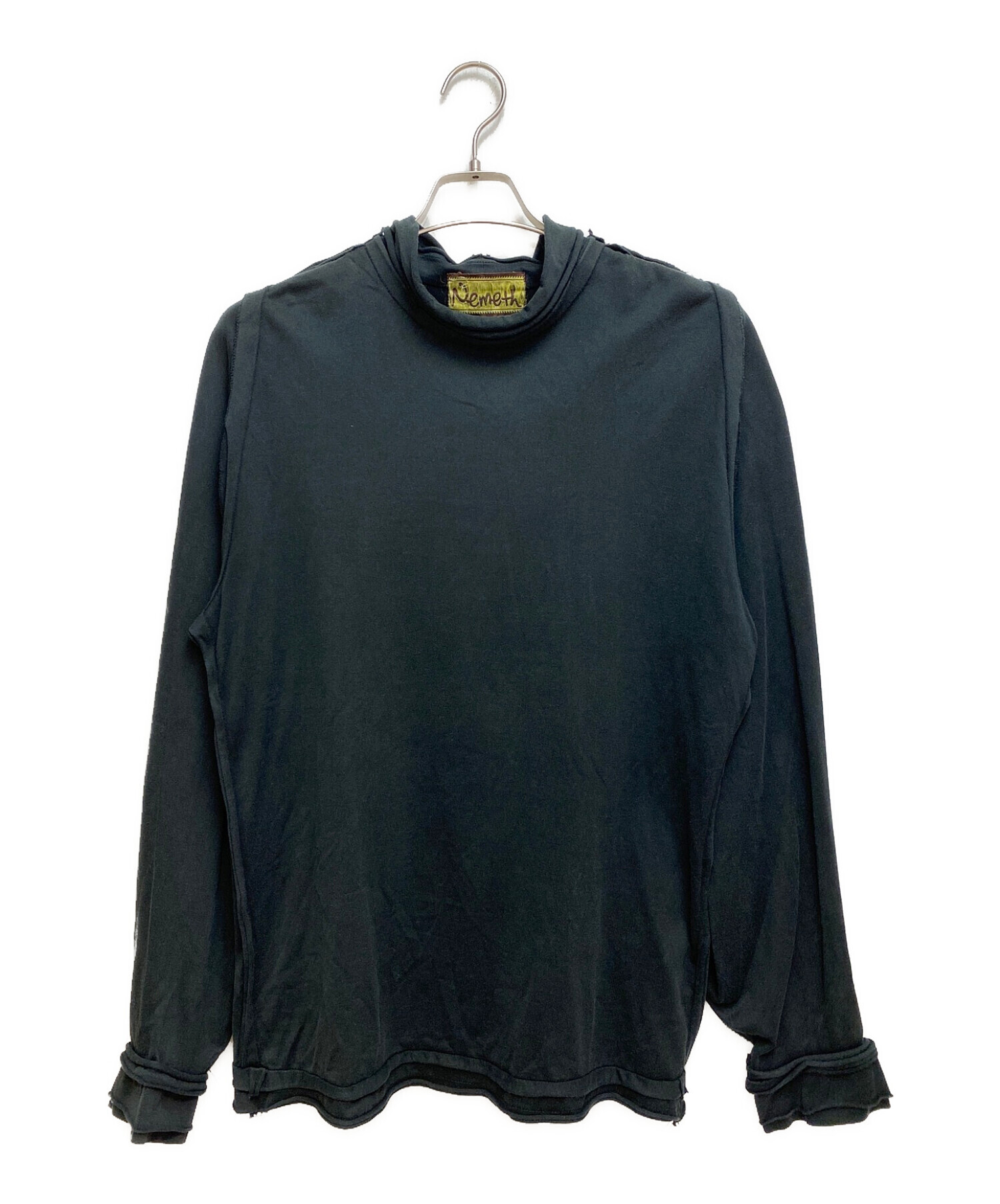 中古・古着通販】Nemeth (ネメス) インサイドアウトTシャツ ブラック 