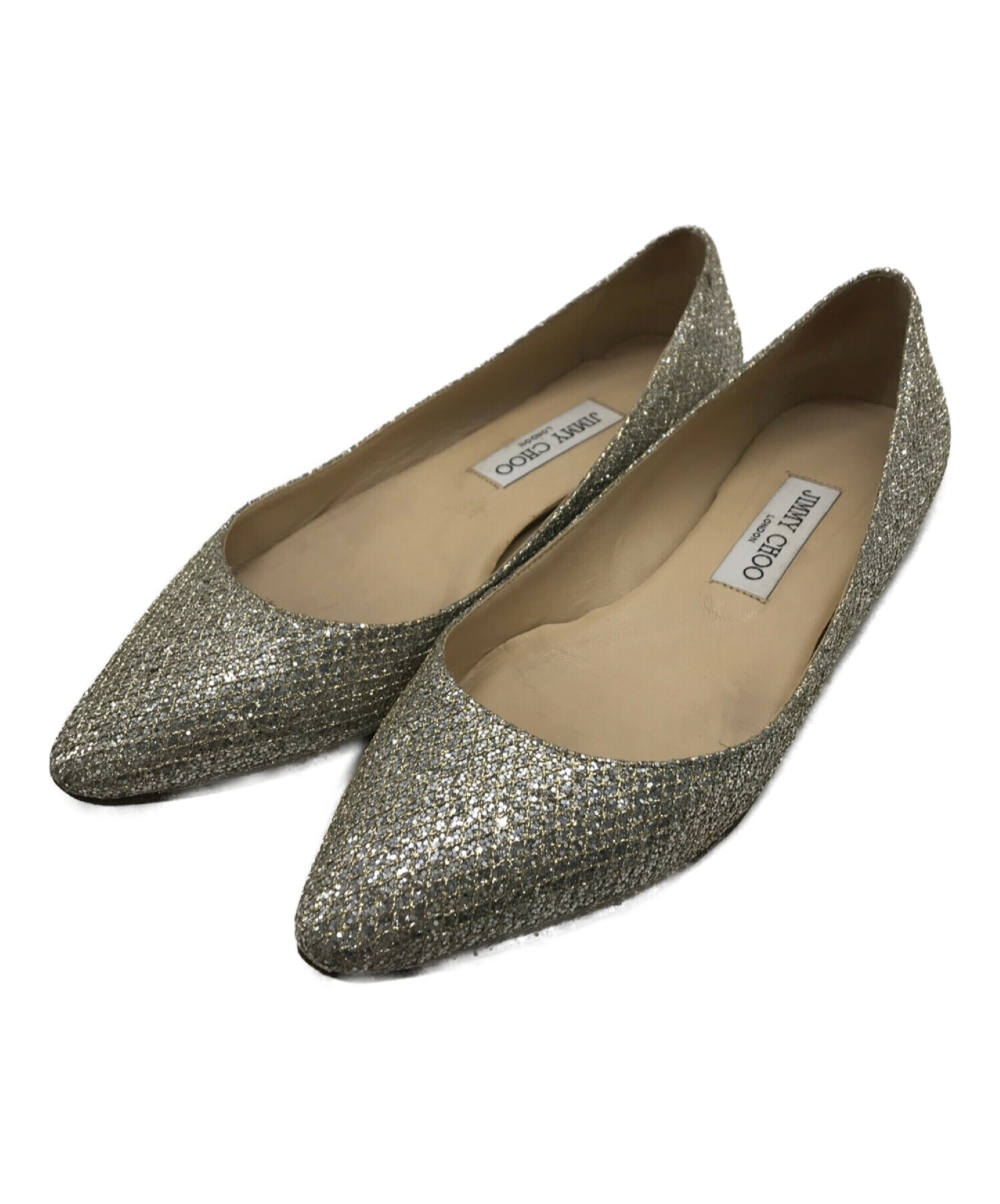 JIMMY CHOO ROMY FLAT 24.5cm ジミーチュウ 【公式通販】