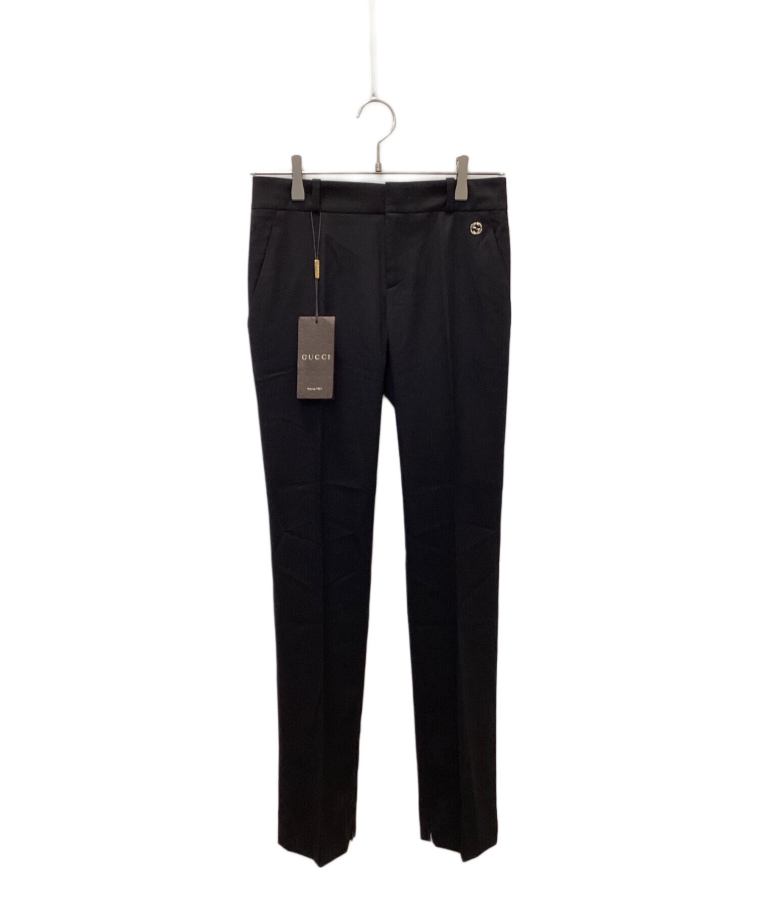 中古・古着通販】GUCCI (グッチ) スラックス ブラック サイズ:36 未 