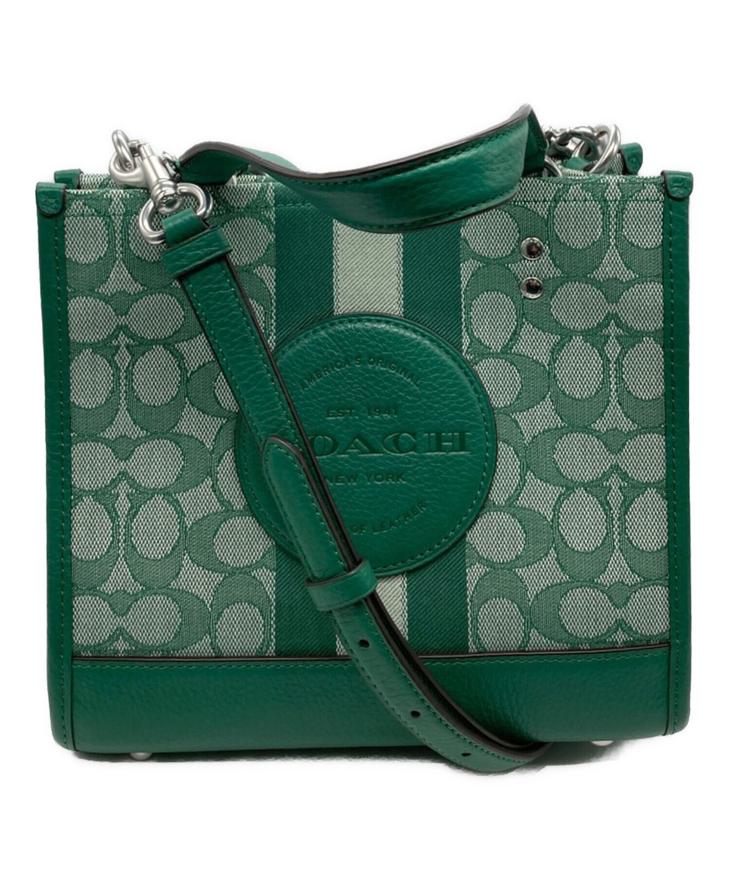 中古・古着通販】COACH (コーチ) シグネチャージャガード2WAY 
