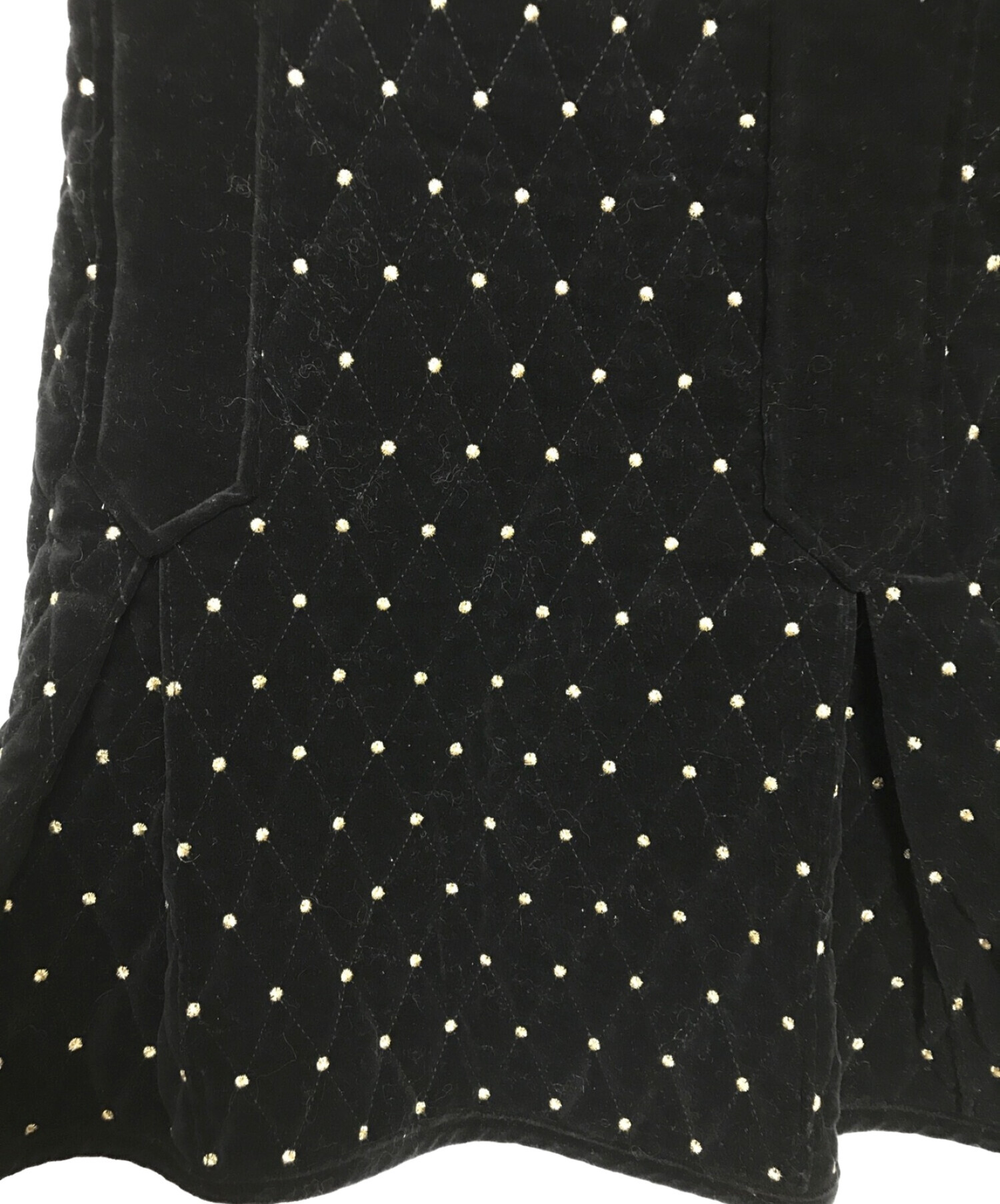 中古・古着通販】Bibiy. (ビビィ) キルティングスカート ブラック  