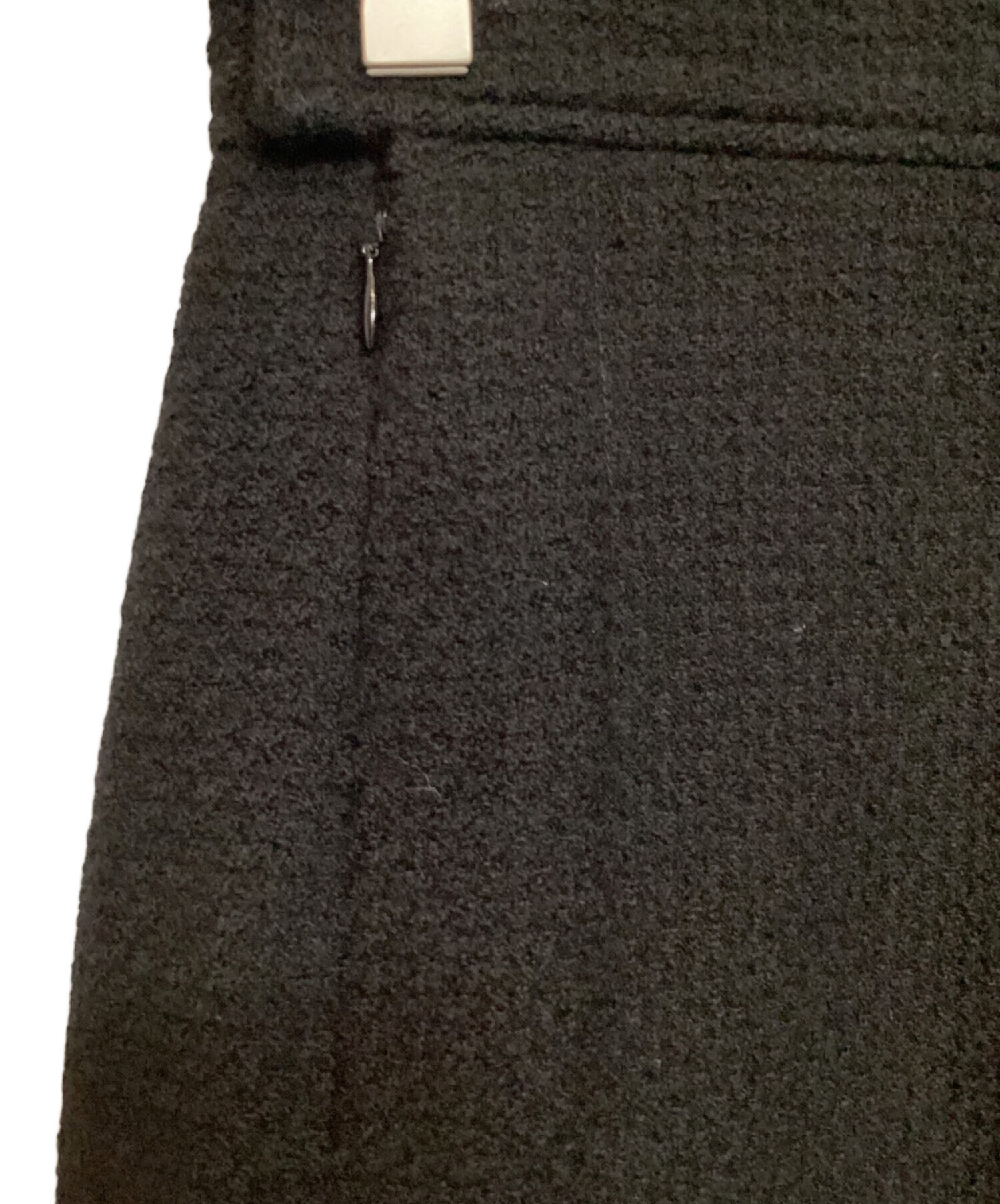 中古・古着通販】CHANEL (シャネル) ウールタイトスカート ブラック  