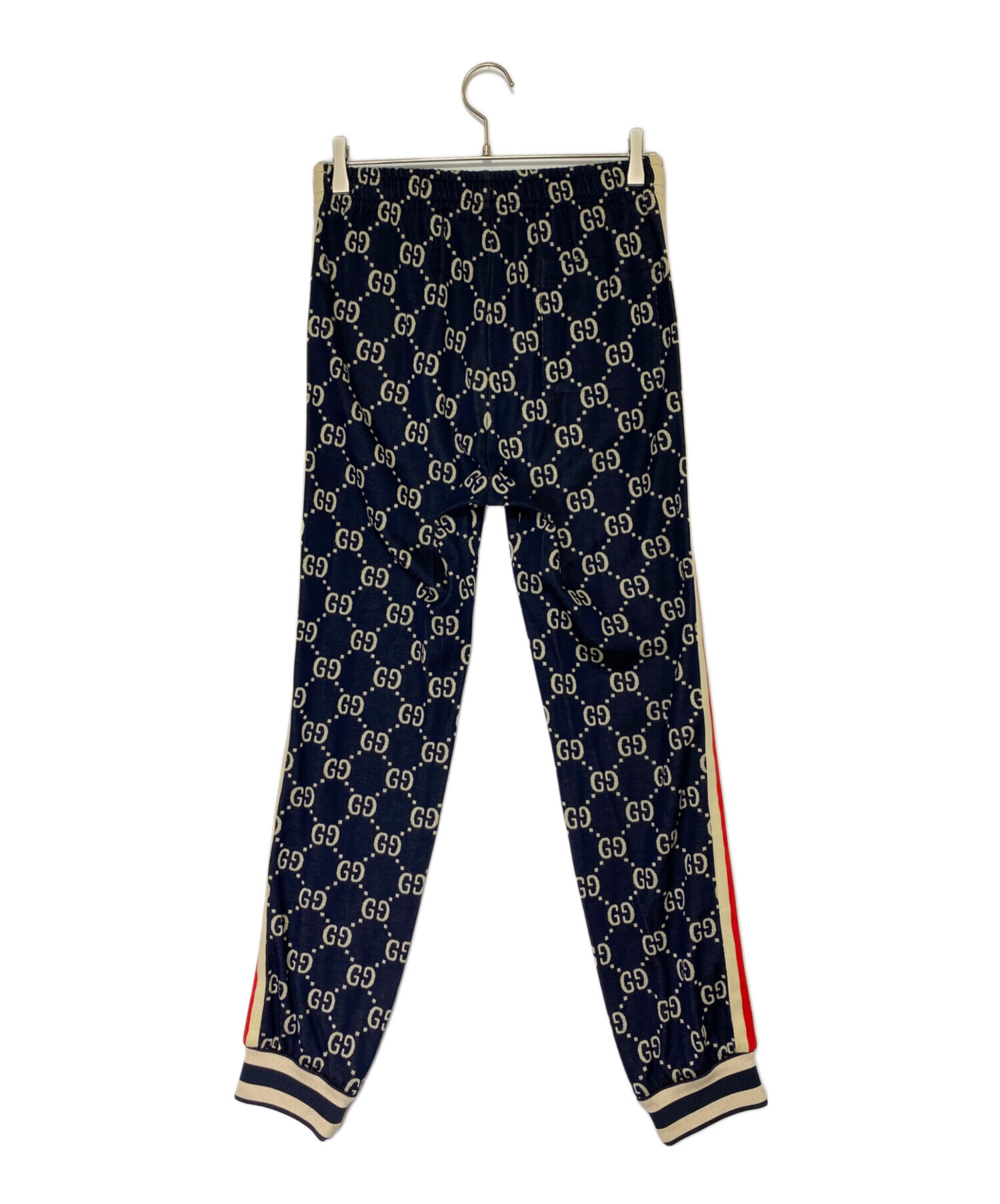 中古・古着通販】GUCCI (グッチ) GG総柄トラックパンツ ネイビー 