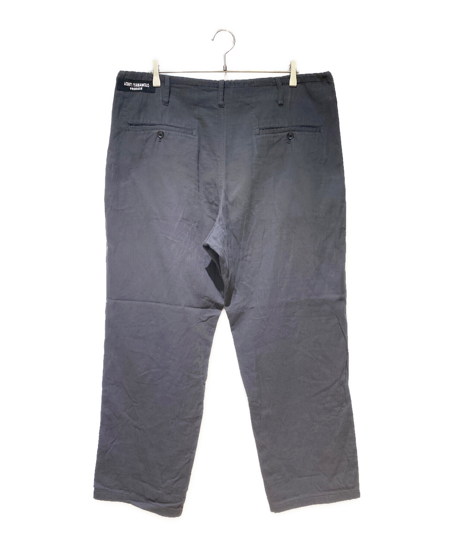 Yohji Yamamoto POUR HOMME パンツ(18ss シワギャバサルエル Yohji Yamamoto POUR HOMME パンツ(18ss シワギャバサルエル