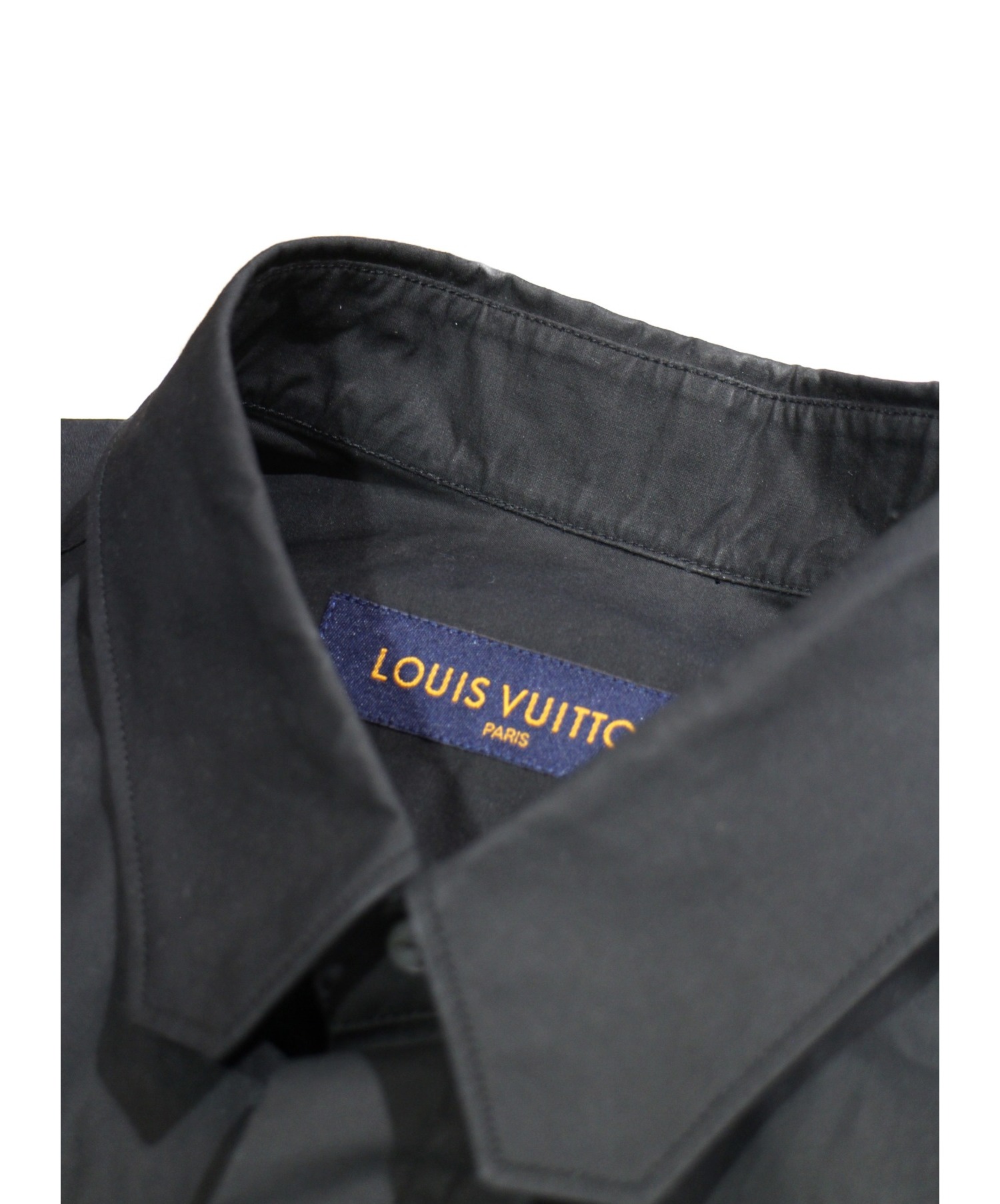 LOUIS VUITTON (ルイヴィトン) 19AW multipocket utility shirt ブラック サイズ:S