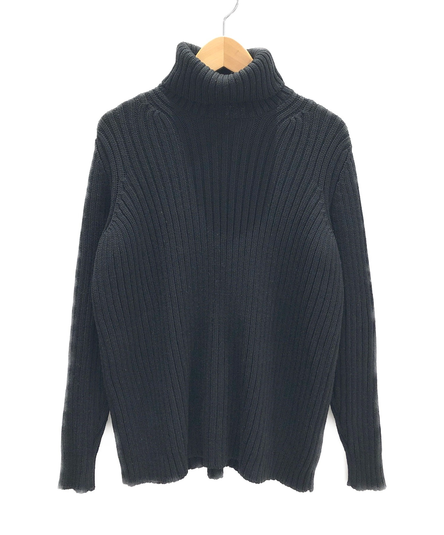 中古・古着通販】CELINE (セリーヌ) タートルネックニット ブラック  