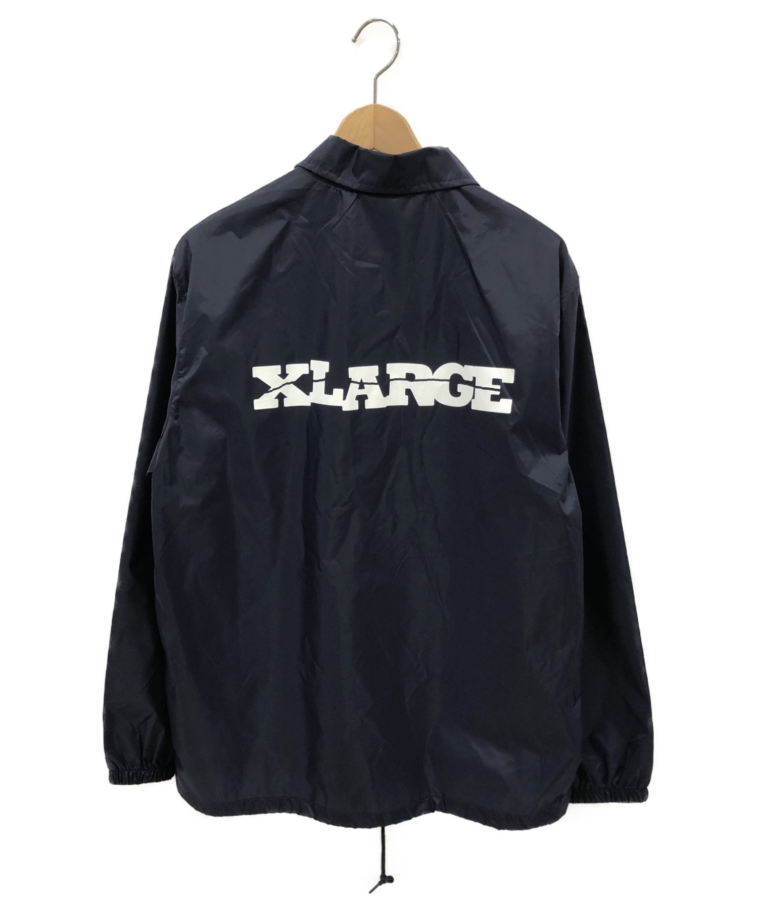 X-LARGE (エクストララージ) ナイロンコーチジャケット ネイビー サイズ:L(05) 未使用品