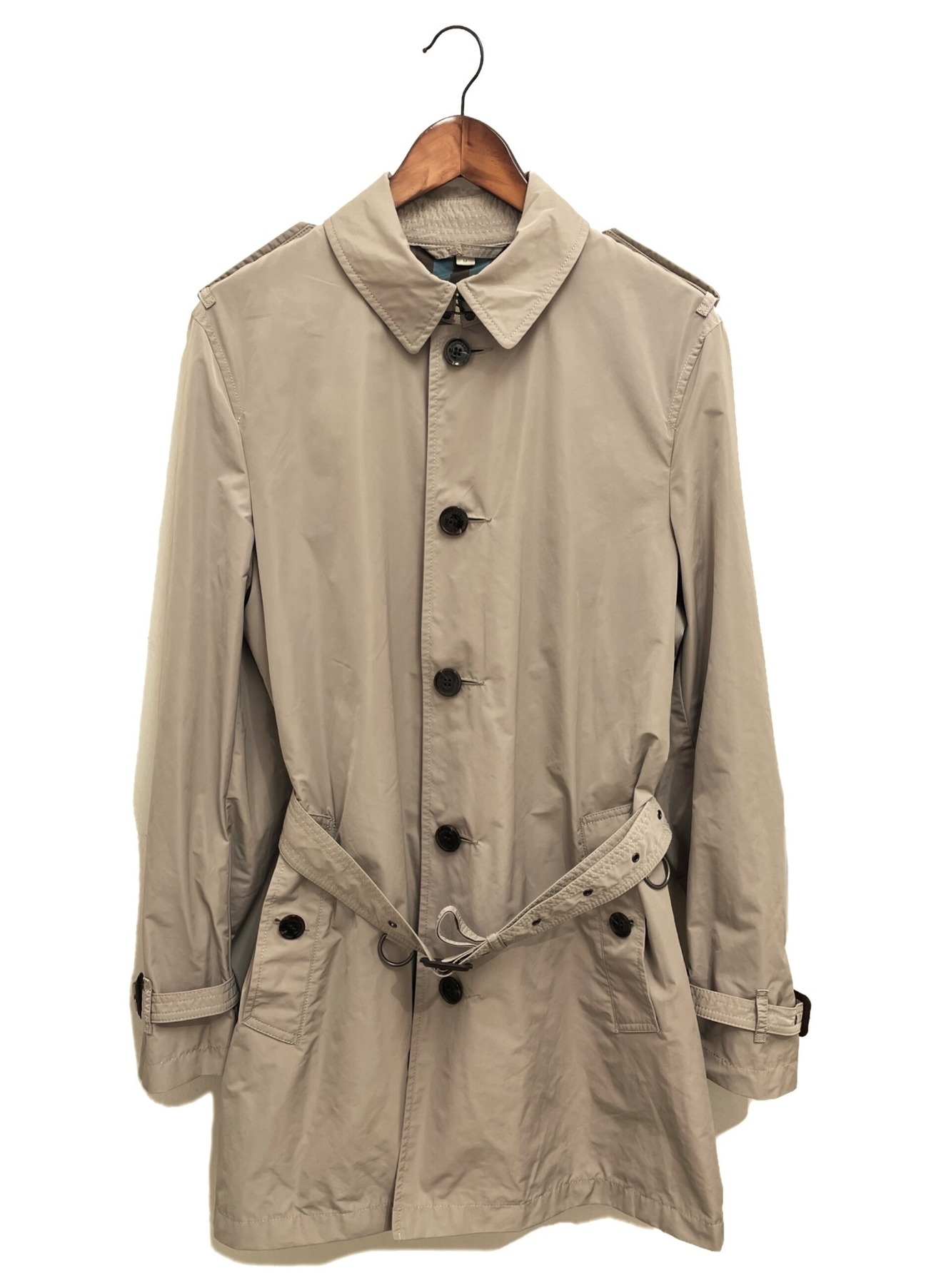 BURBERRY BRIT バーバリーブリット ナイロン トレンチコート M