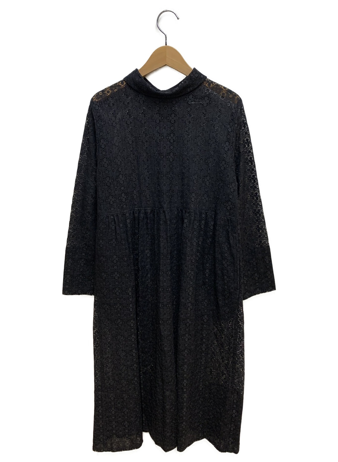 tricot Comme des Garçons ブラックシャツワンピース 
