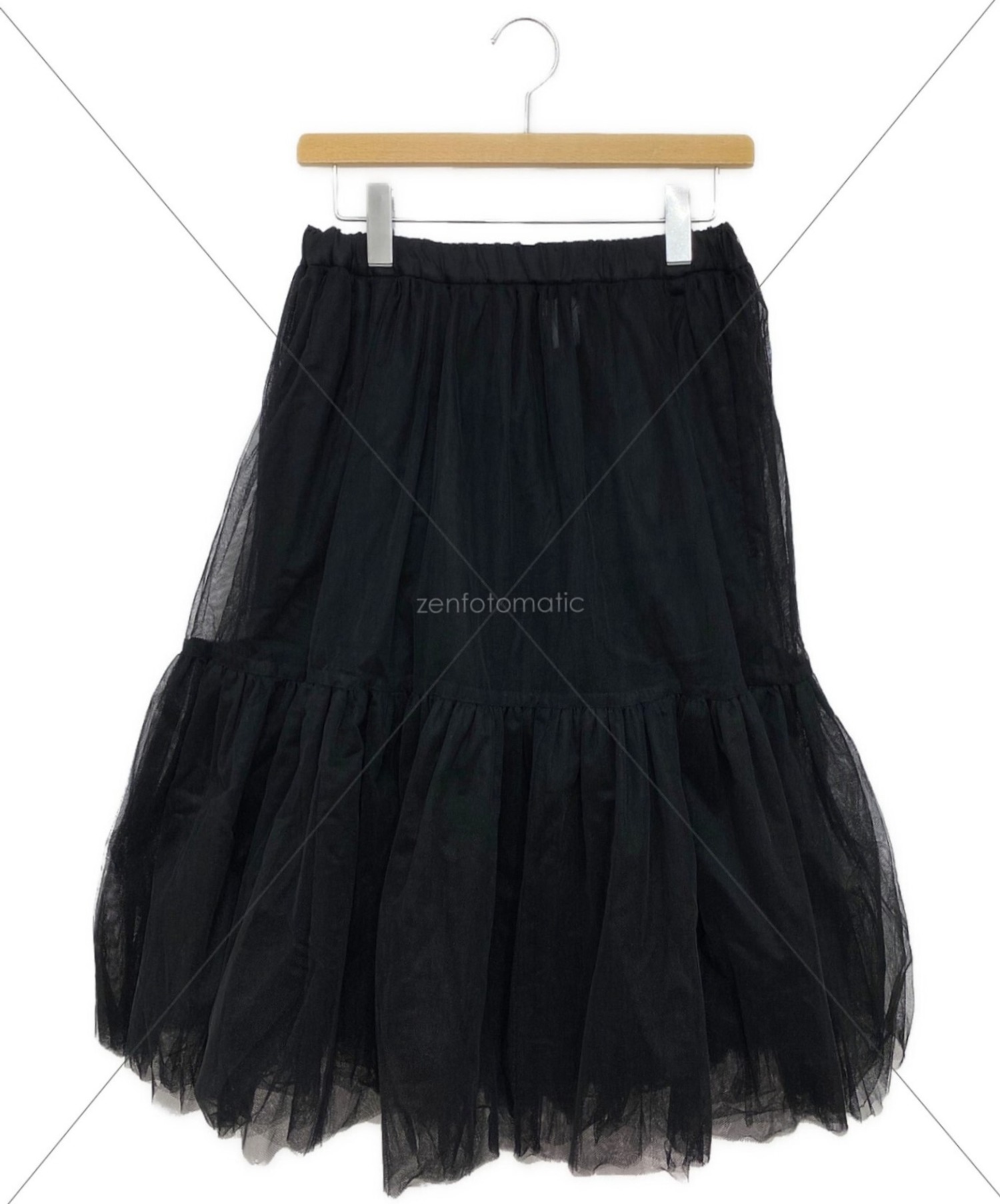 COMME des GARCONS GIRL (コムデギャルソンガール) チュールスカート ブラック サイズ:S