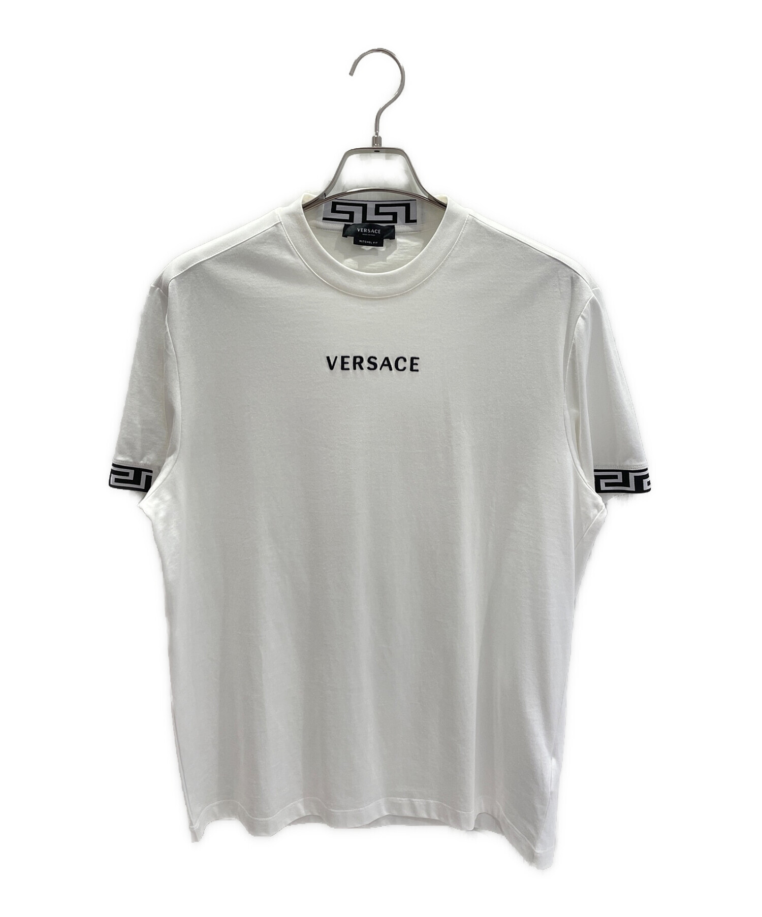 VERSACE (ヴェルサーチ) ロゴTシャツ ホワイト サイズ:S