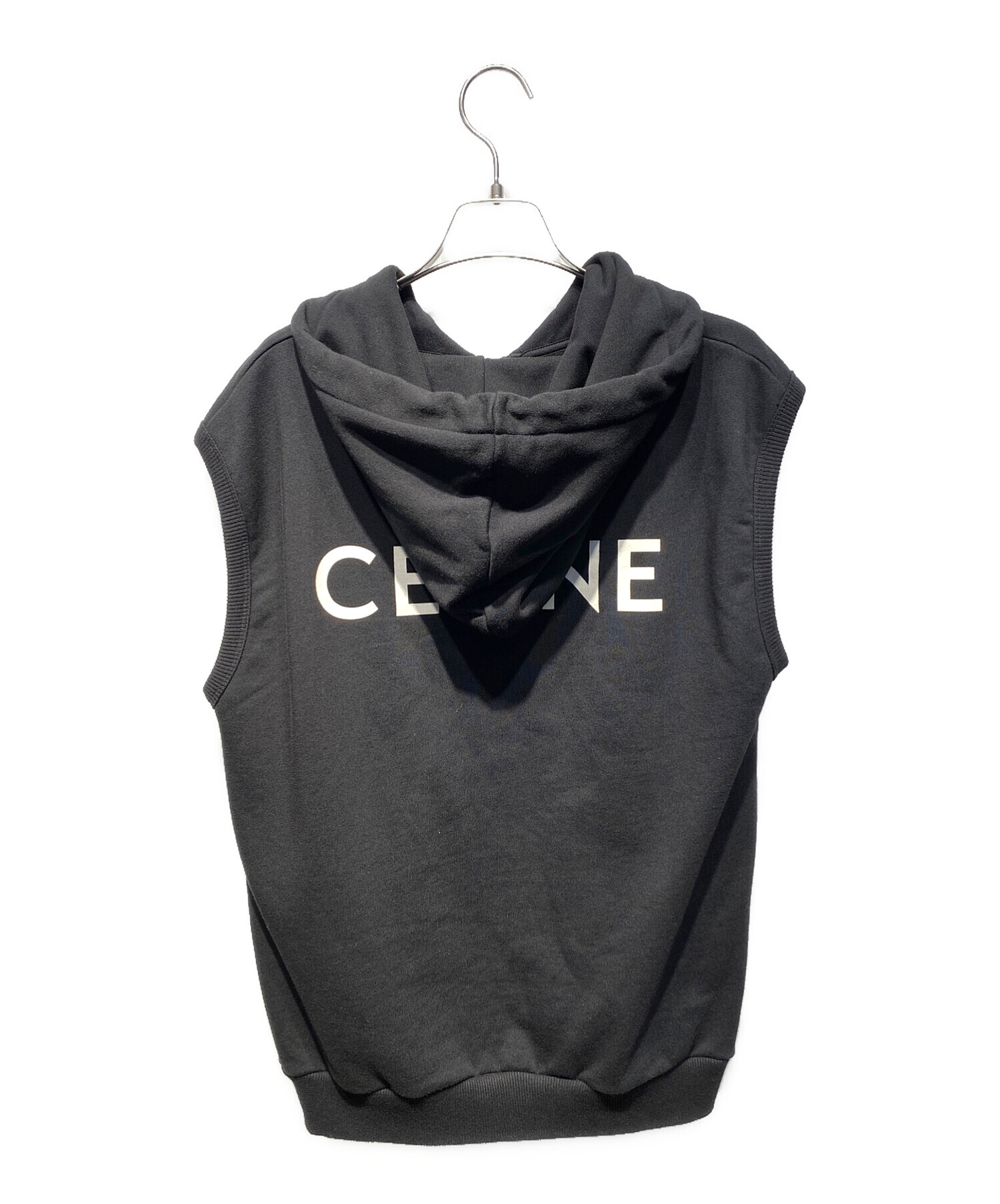 CELINE (セリーヌ) Sweatshirt in Cotton Fleece ブラック サイズ:L