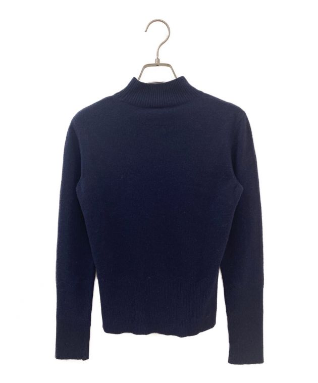 中古・古着通販】patou (パトゥ) ハイネックロゴニット ネイビー 