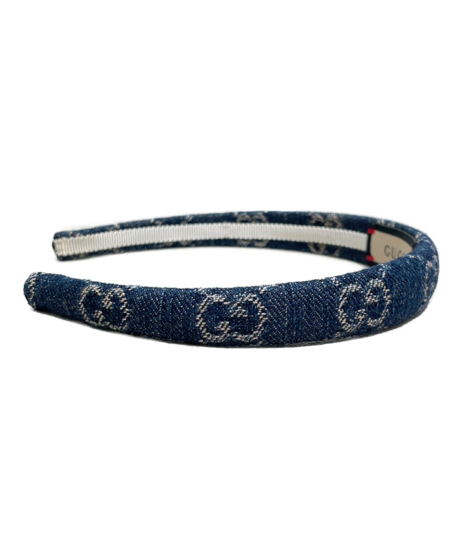中古・古着通販】GUCCI (グッチ) GGロゴカチューシャ インディゴ 