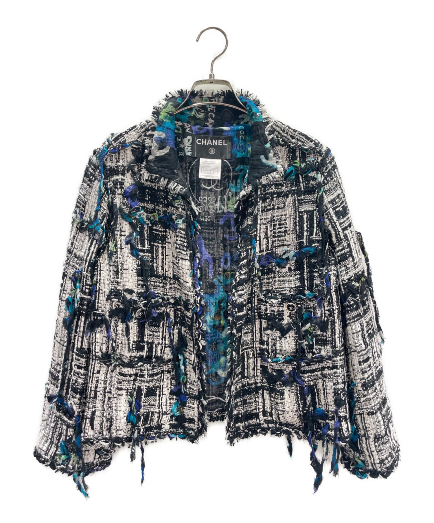 中古・古着通販】CHANEL (シャネル) フリンジツイードジャケット 