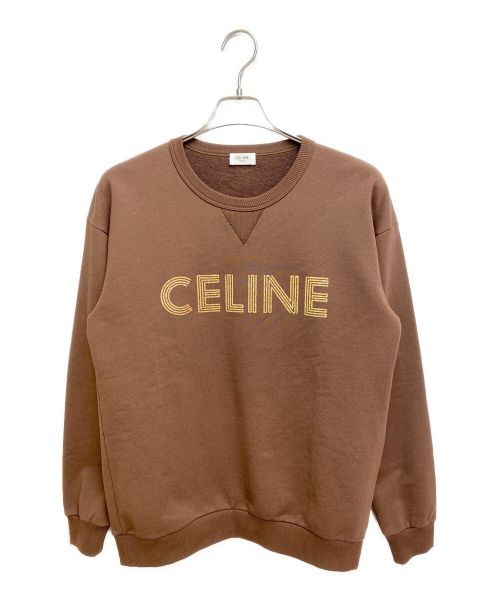 中古・古着通販】CELINE (セリーヌ) 23AW ロゴスウェット ブラウン 