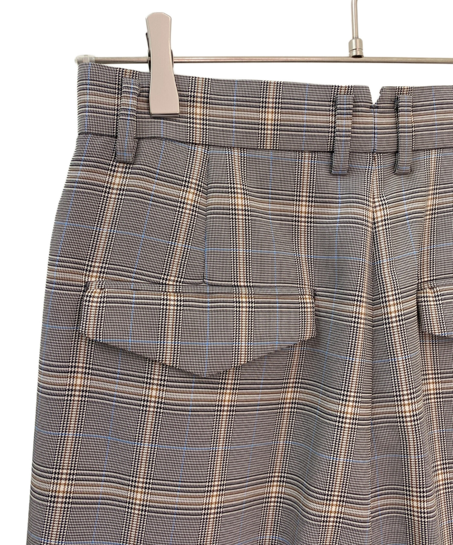 美品　ebure❋エブールチェックワイドタックパンツ❋ロンハーマン 美品 ebure❋エブールチェックワイドタックパンツ❋ロンハーマン