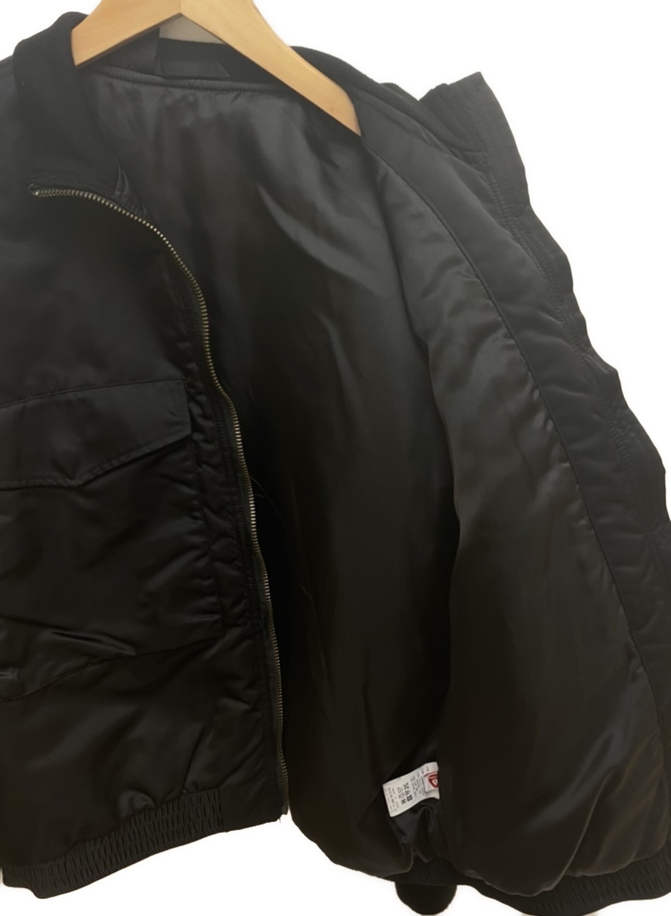 N.HOOLYWOOD (エヌ ハリウッド) コンパイルラインMA-1ジャケット ブラック サイズ:42