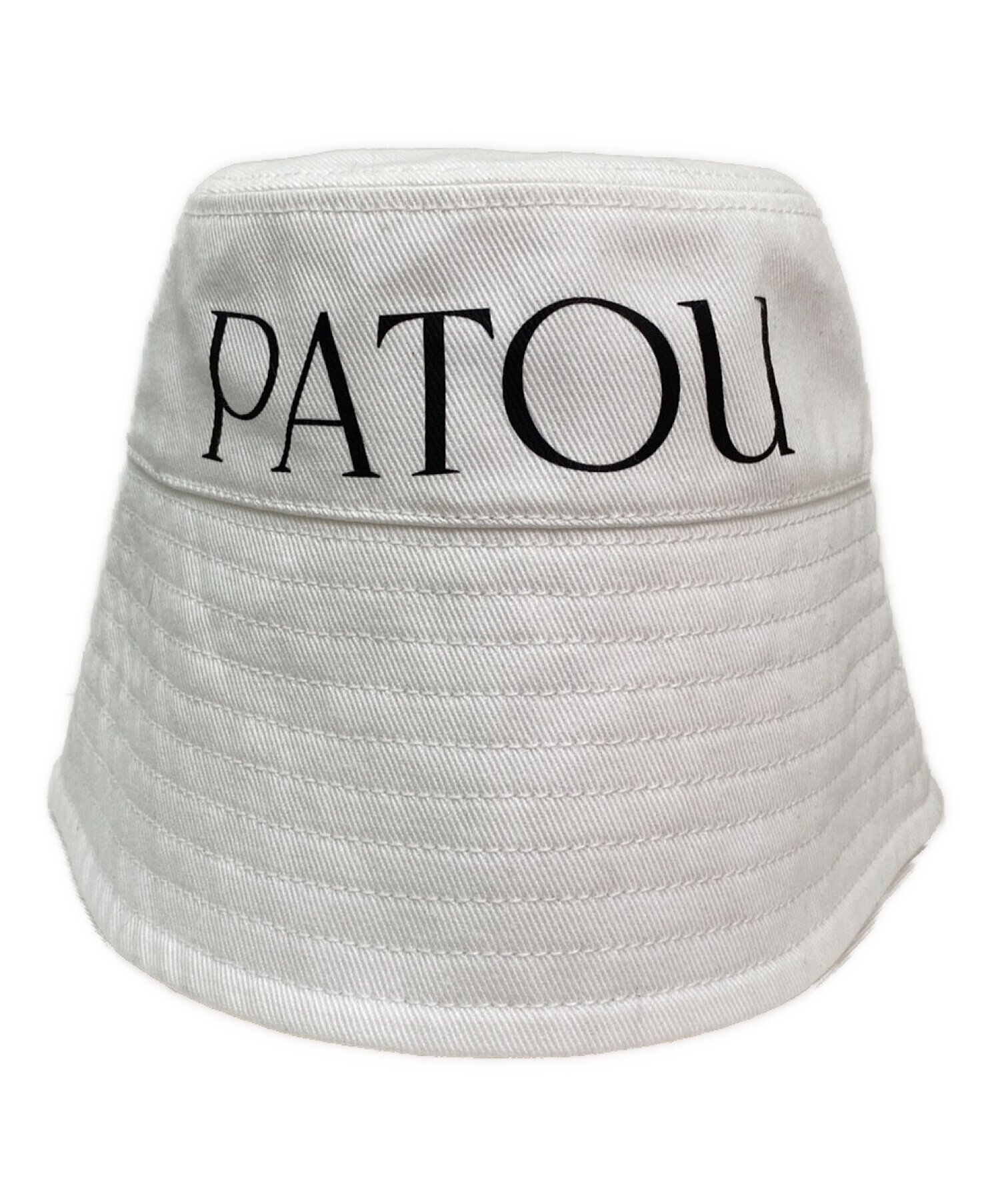 patou (パトゥ) オーガニックコットンバケットハット ホワイト サイズ:M-L