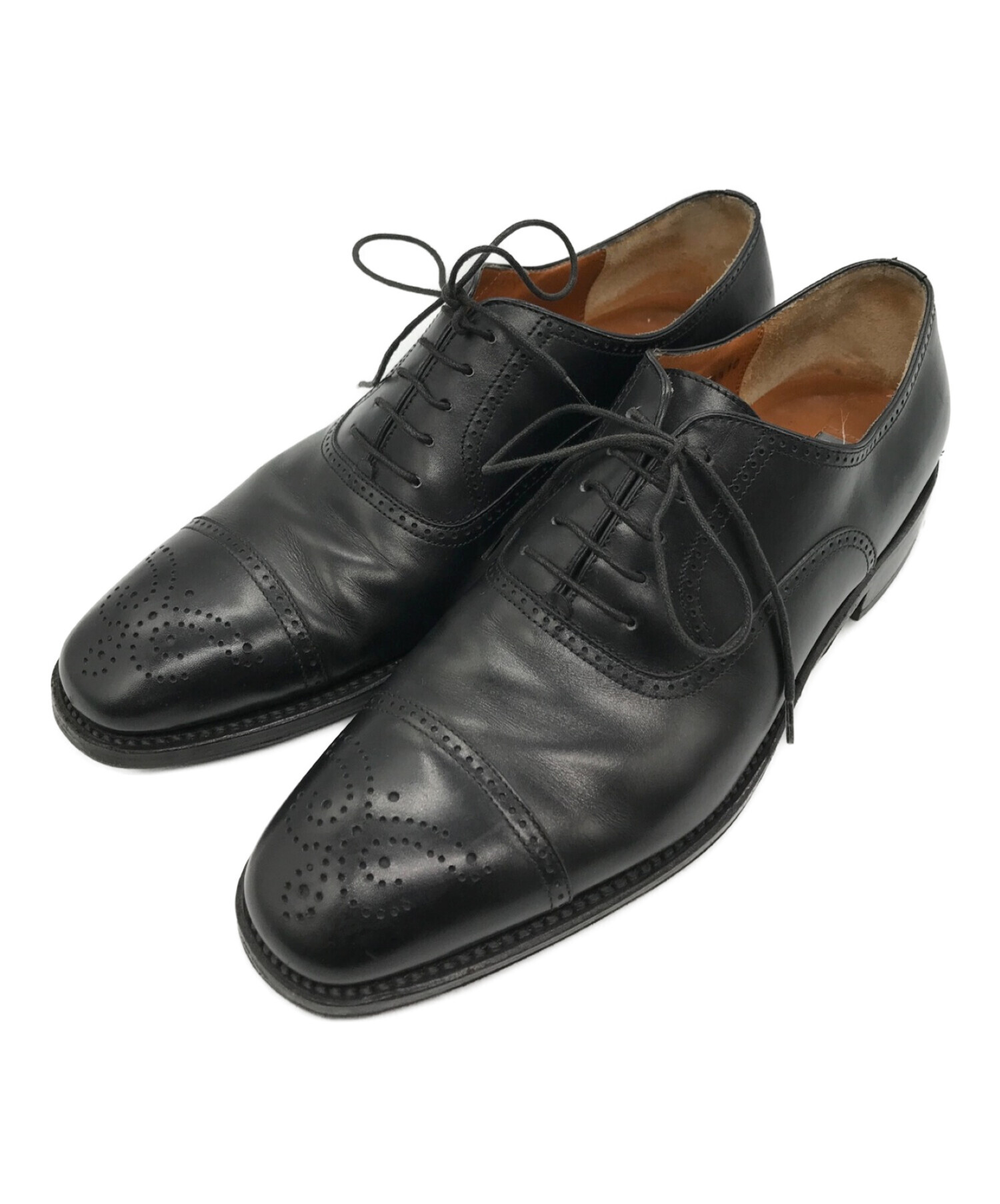 サルヴァトーレフェラガモの靴 黒 8 1/2 1E - ドレス/ビジネス