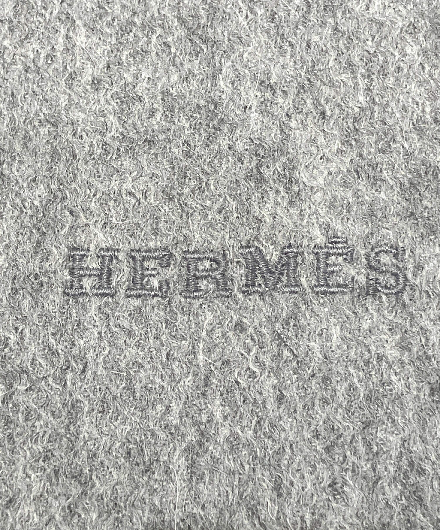 中古・古着通販】HERMES (エルメス) 大判ブランケット ライトグレー 