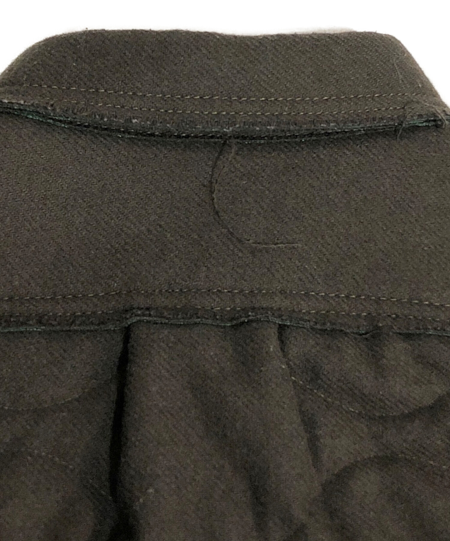 sacai (サカイ) ウールキルティングシャツジャケット ブラウン×オレンジ サイズ:2