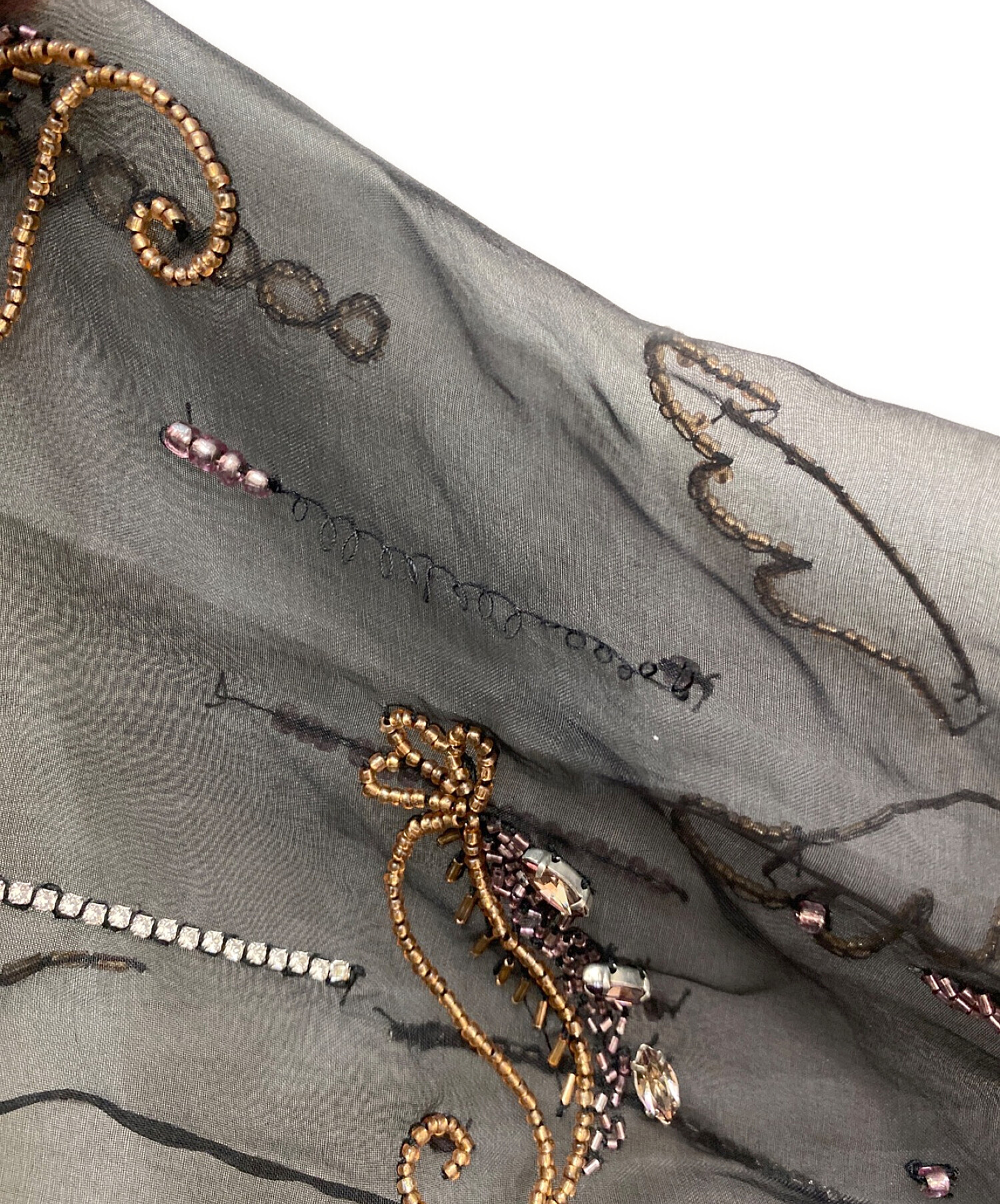 DRIES VAN NOTEN ドリスヴァンノッテン 刺繍 シルクワンピース