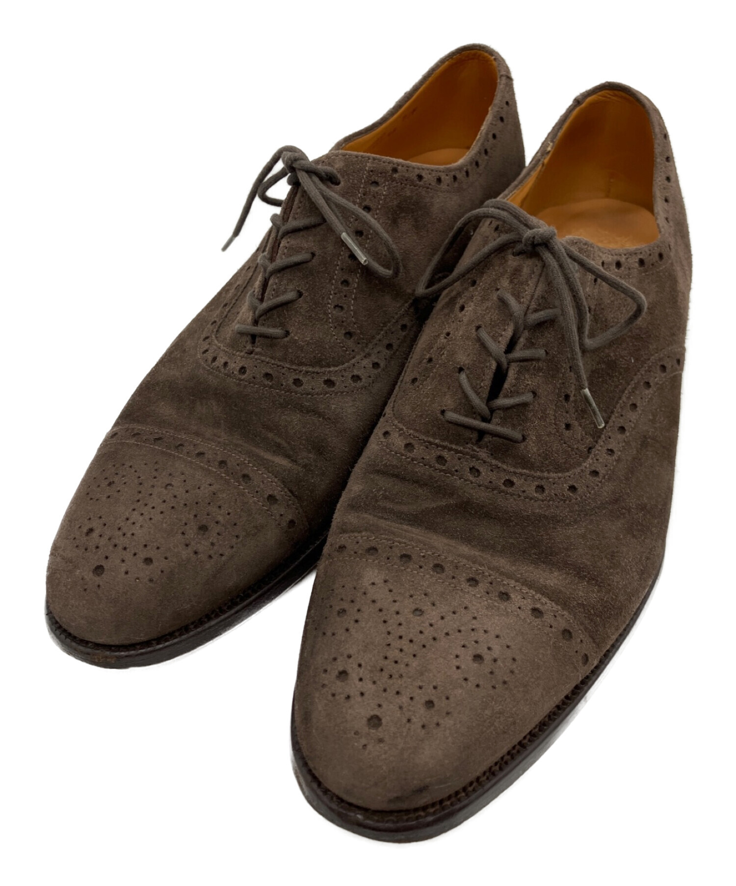 中古・古着通販】GRENSON (グレンソン) スエードメダリオンシューズ 