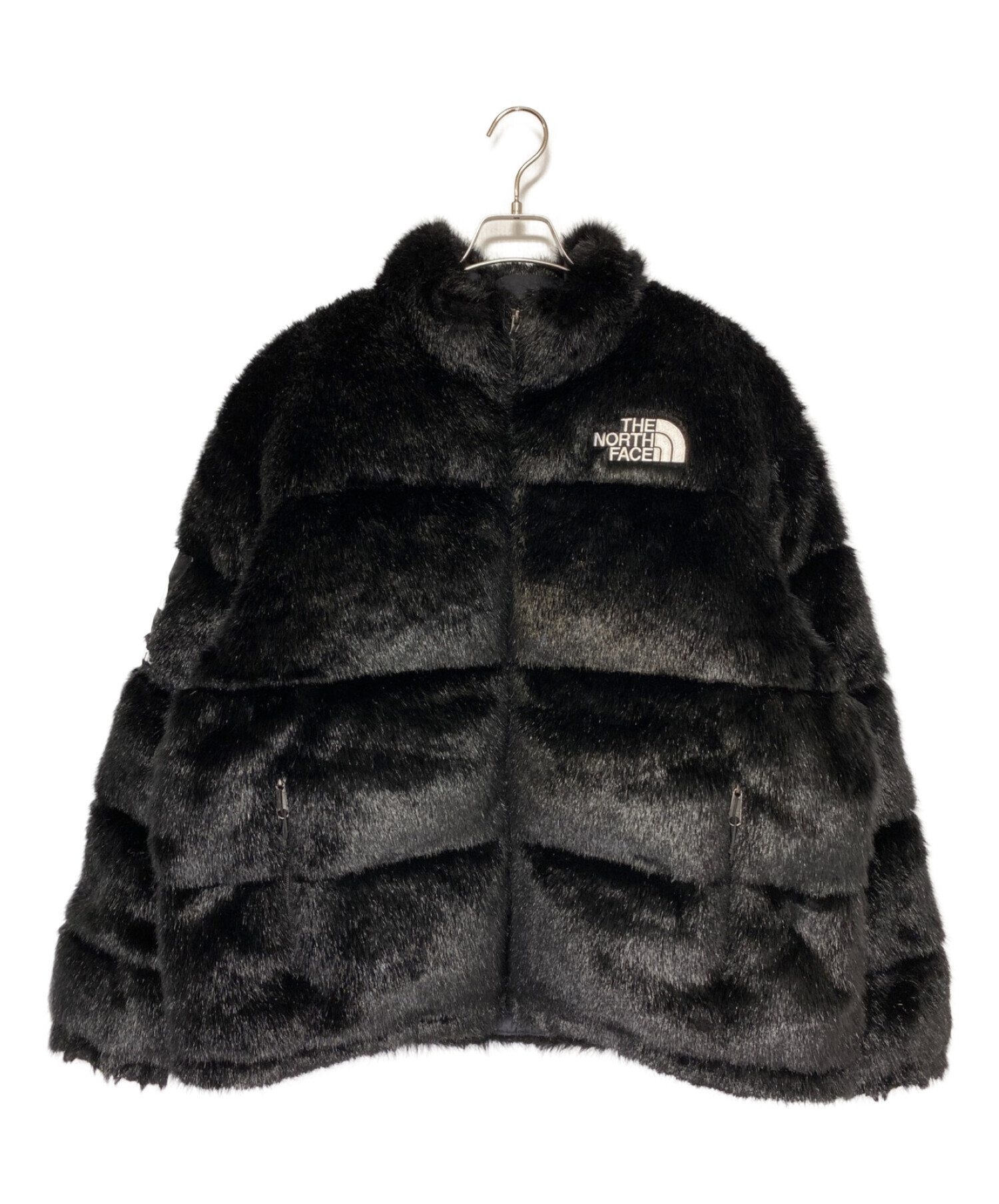 SUPREME (シュプリーム) THE NORTH FACE (ザ ノース フェイス) Faux Fur Nuptse Jacket ブラック  サイズ:L