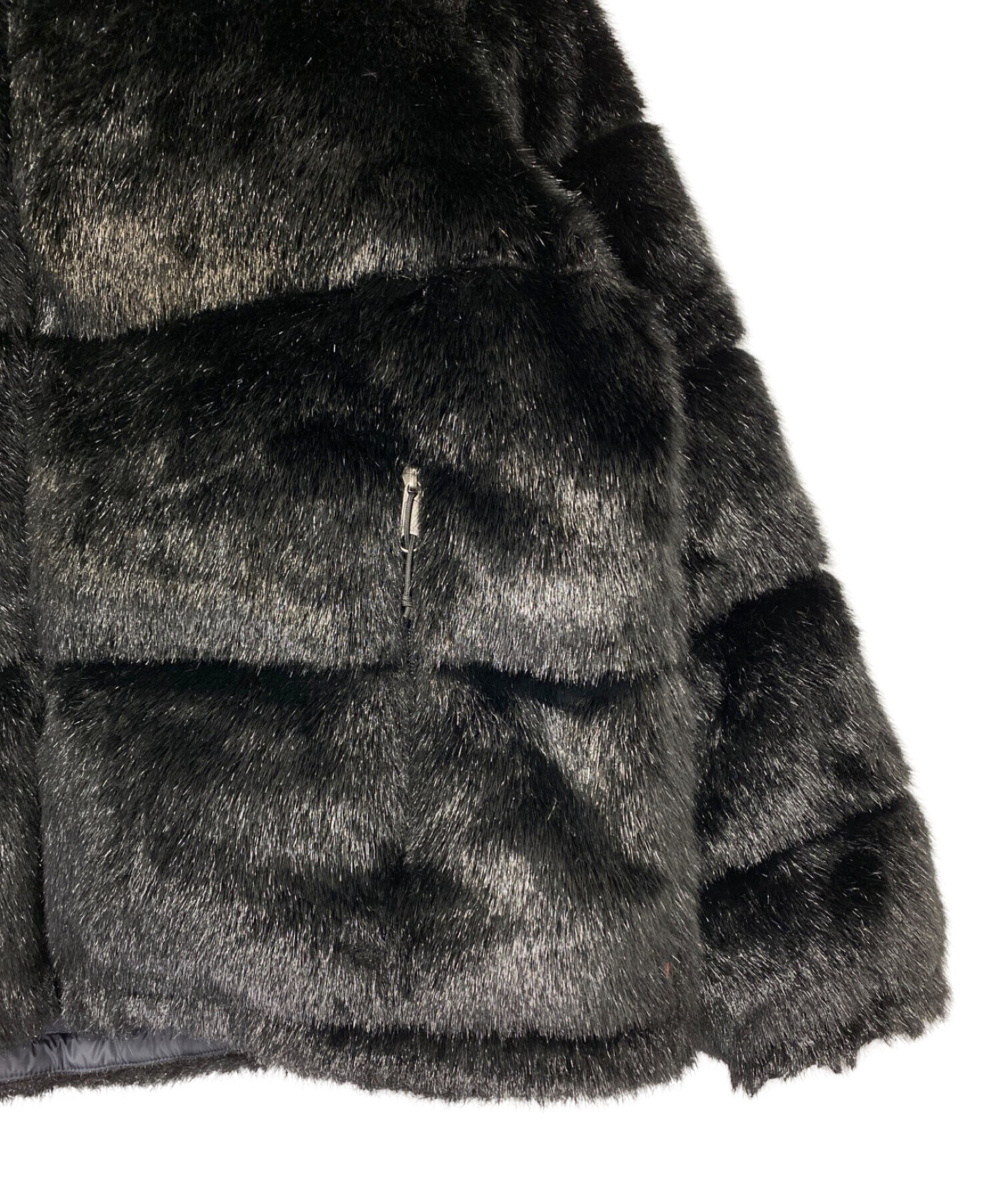SUPREME (シュプリーム) THE NORTH FACE (ザ ノース フェイス) Faux Fur Nuptse Jacket ブラック  サイズ:L