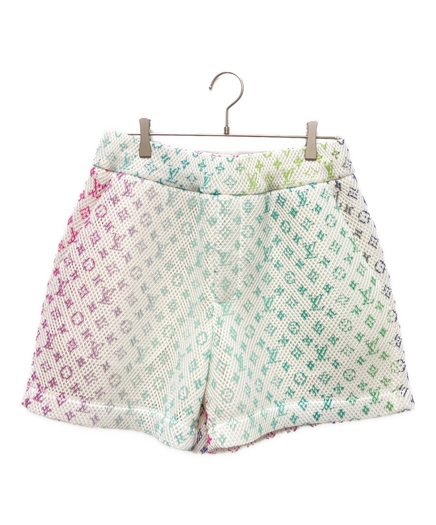 即決価格✨LOUIS VUITTON ショートパンツ✨ モノグラムをお洒落に♪】ルイヴィトン デニムミニショーツ (Louis
