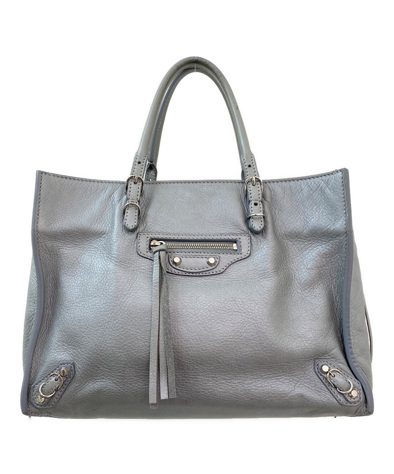 中古・古着通販】BALENCIAGA (バレンシアガ) ペーパーA6 ライトグレー 