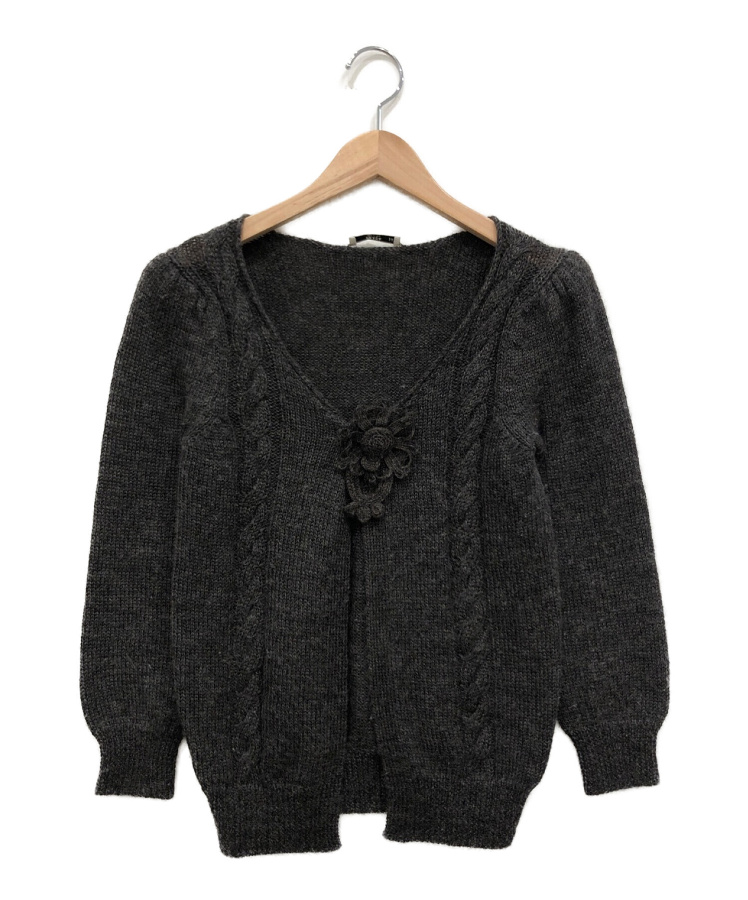 中古・古着通販】PRADA (プラダ) カーディガン ブラウン サイズ:38 