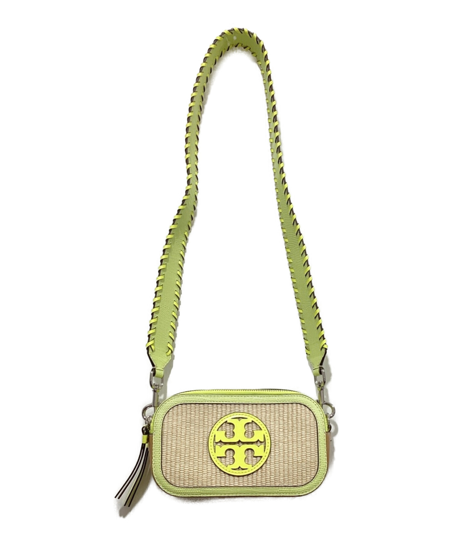 中古・古着通販】TORY BURCH (トリーバーチ) ミラーラフィアミニクロス 