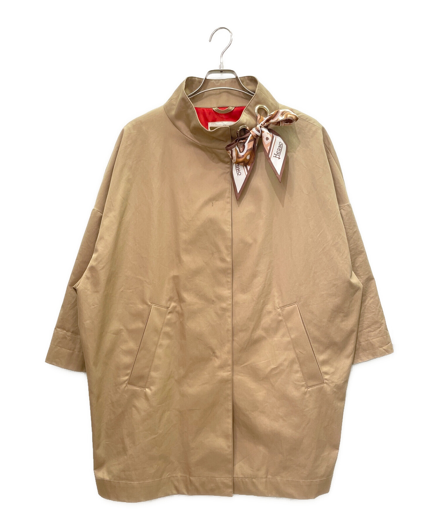 中古・古着通販】HERNO (ヘルノ) スタンドカラーコットンコート 