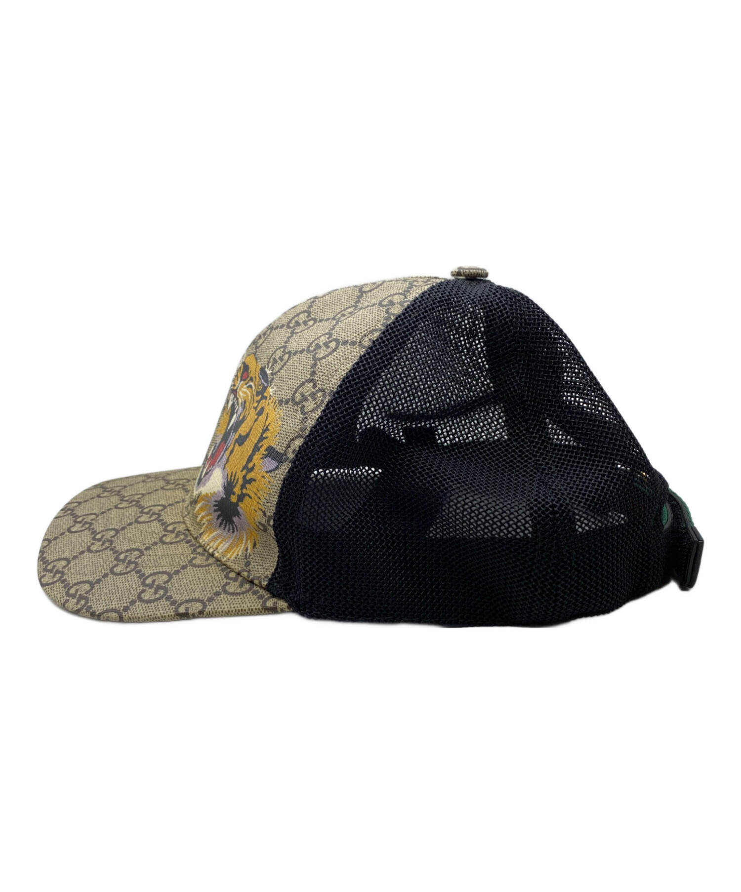 中古・古着通販】GUCCI (グッチ) タイガープリントキャップ ブラウン 