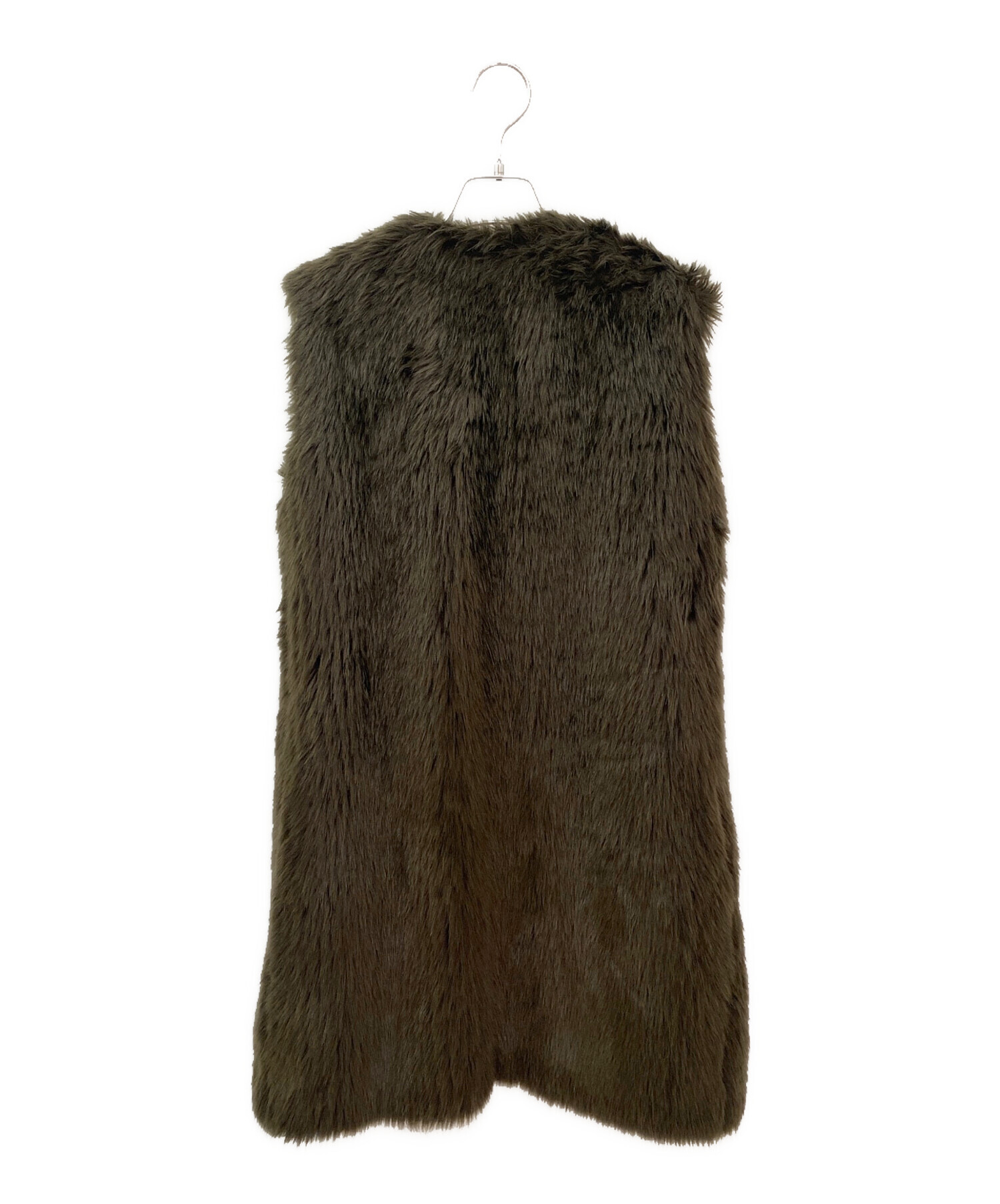 ヨーコチャン YOKO CHAN ファーベスト ジレ 36 美品｜トップス 