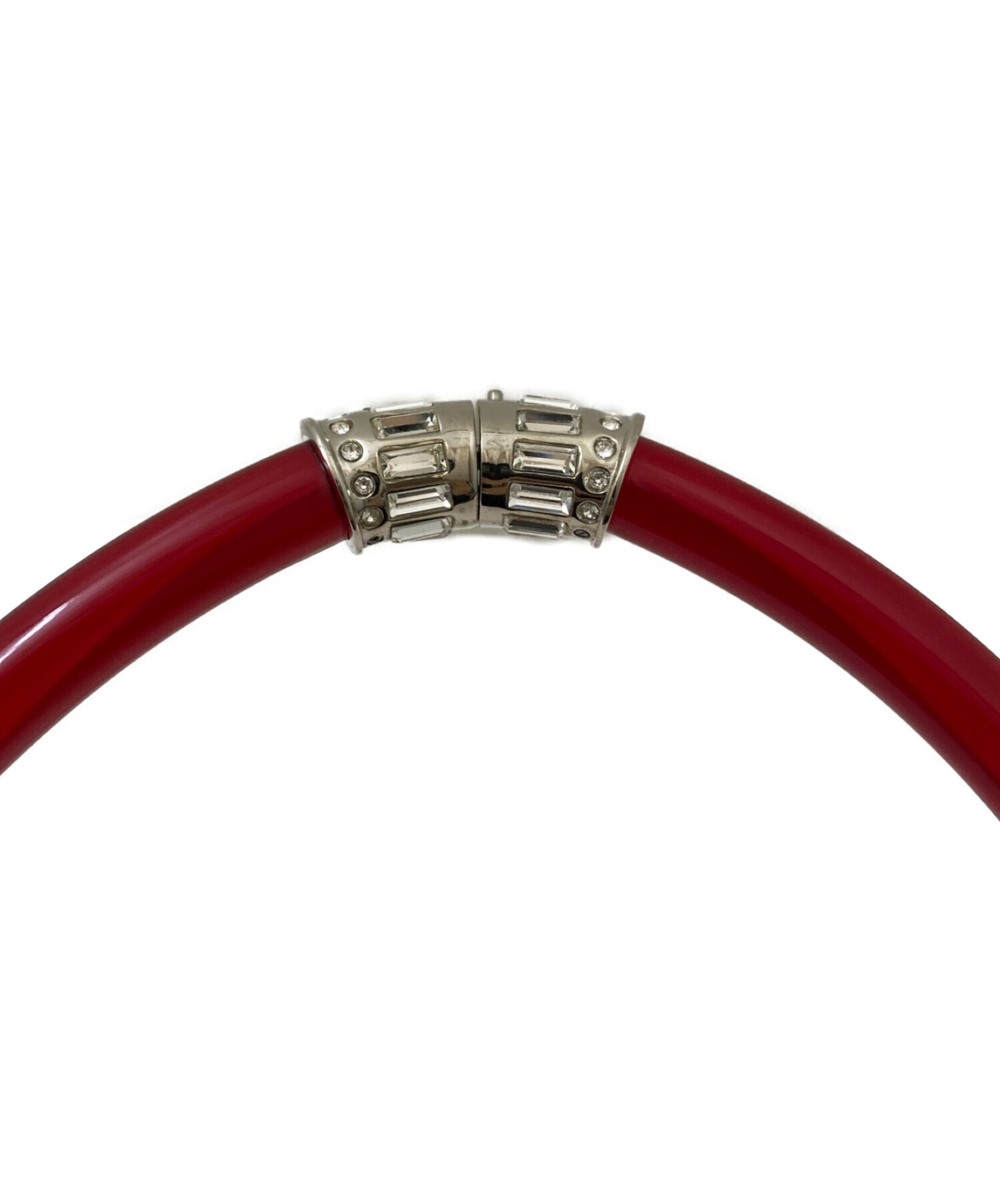 中古・古着通販】MIU MIU (ミュウミュウ) ラバークリスタルネックレス 