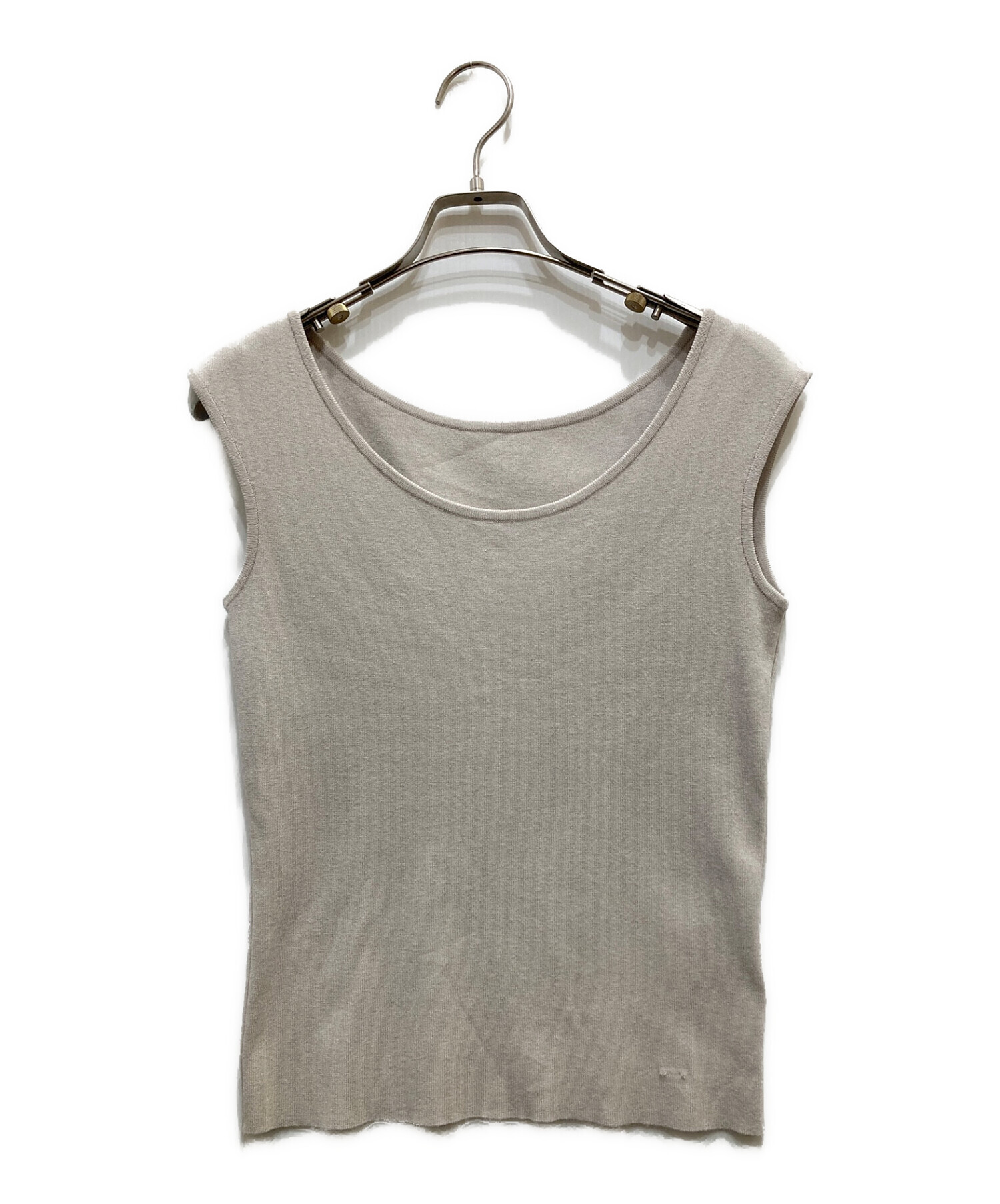 FOXEY ノースリーブセーター ベージュ40 美品 FOXEY NEW YORK ノースリーブニットソー 40 ベージュ - メルカリ