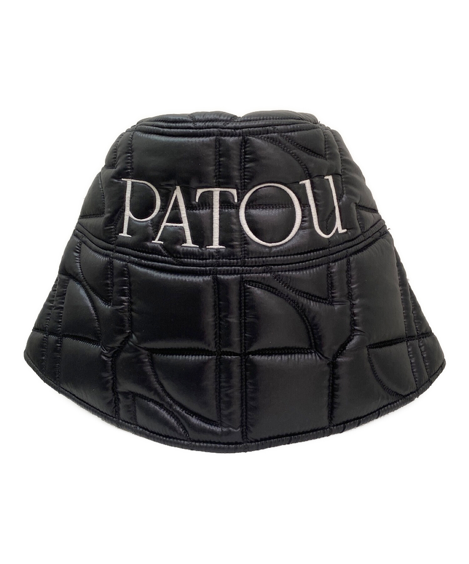 中古・古着通販】patou (パトゥ) キルティングバケットハット ブラック 