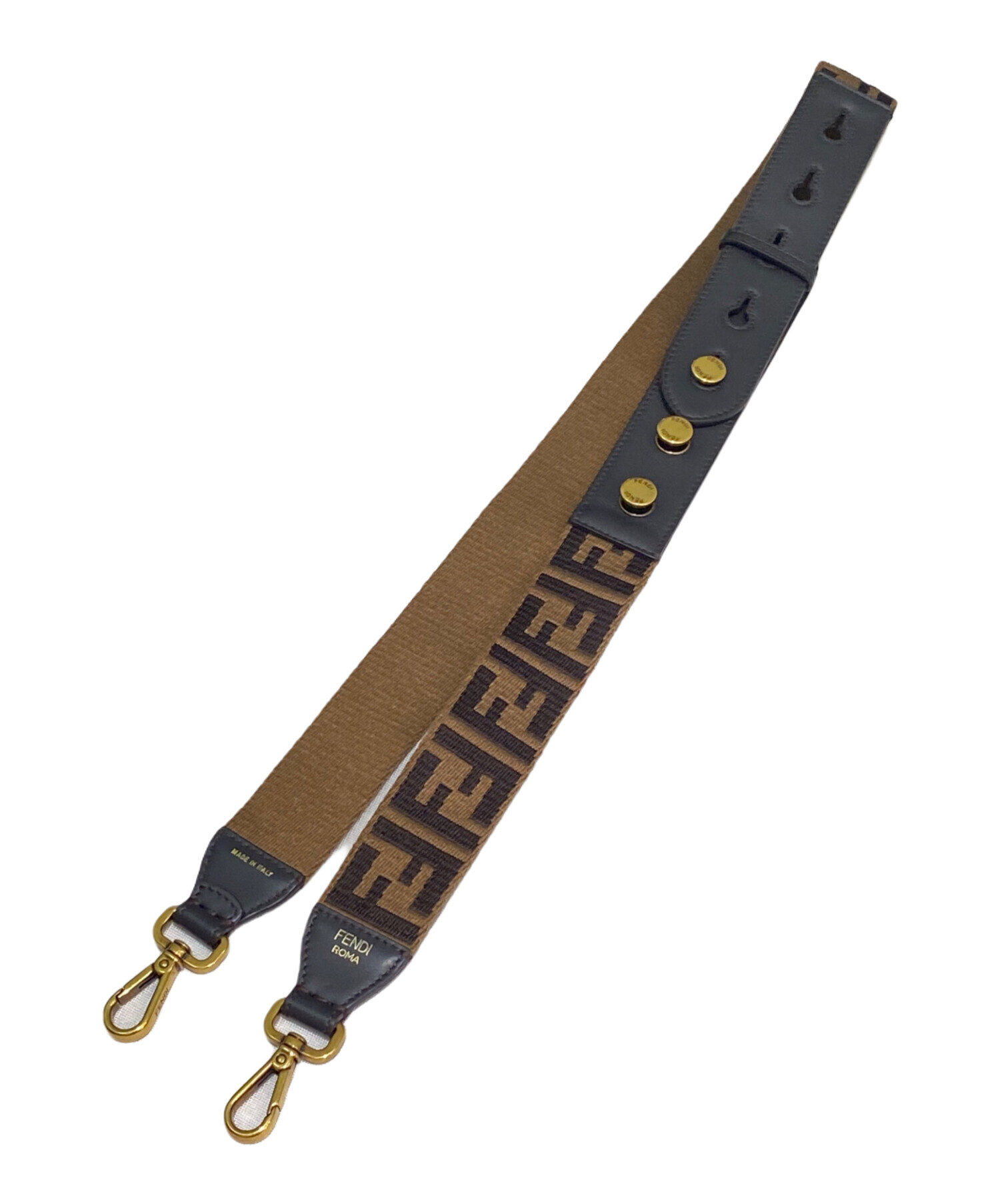 中古・古着通販】FENDI (フェンディ) ショルダーストラップ ブラウン  