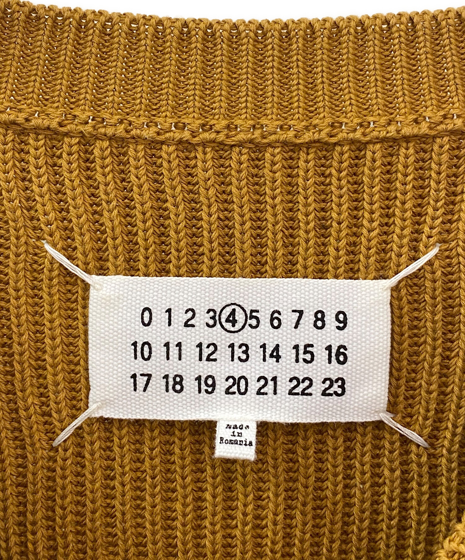 Maison Margiela コットンニット キャメル｜ファッション